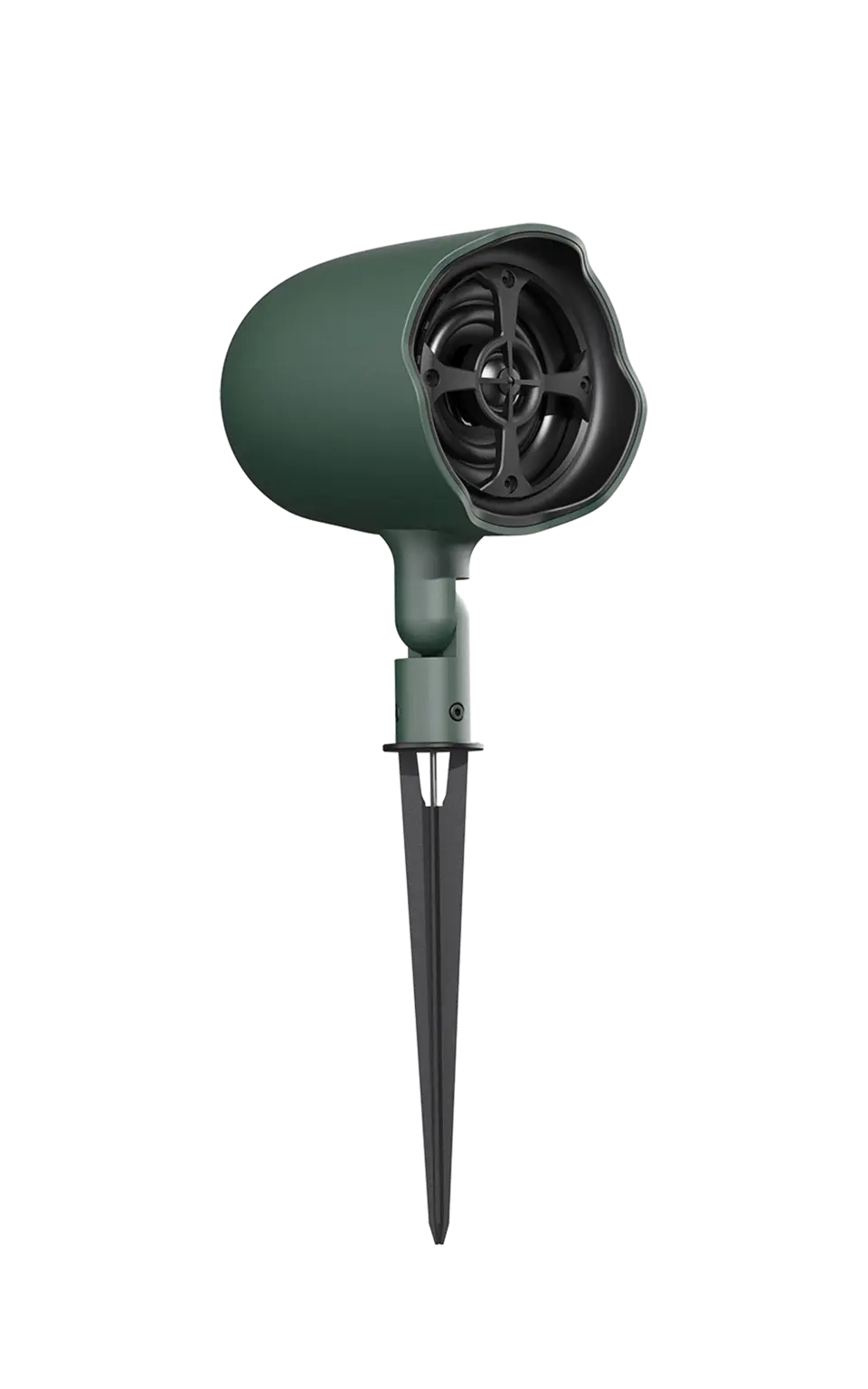 Green JBL GSF3 landscape speaker grille close-up showing UV-resistant weather-proof mesh design