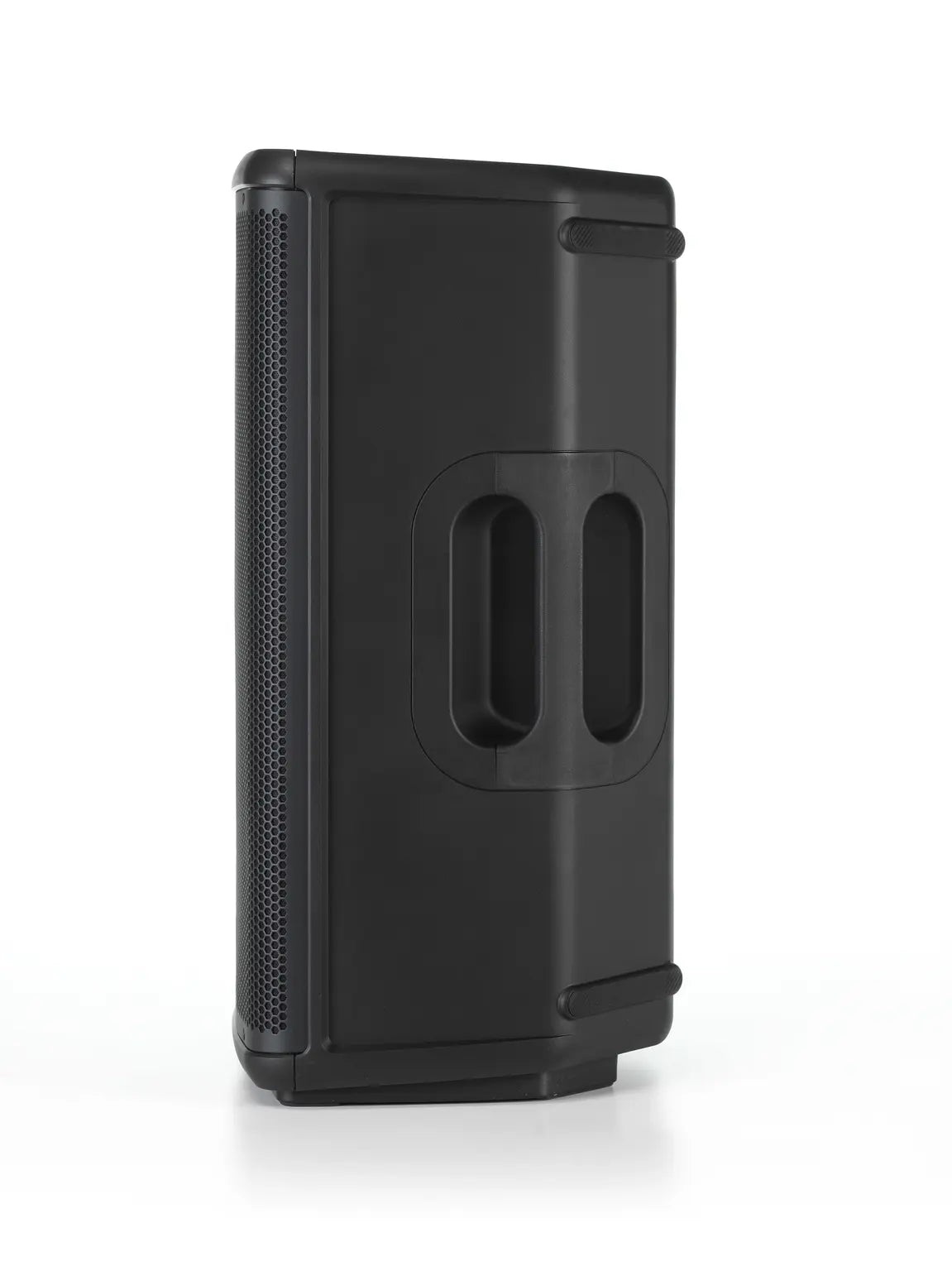JBL EON712 Powered PA Speaker-Side_Right Black rectangular object with textured surface on a white background