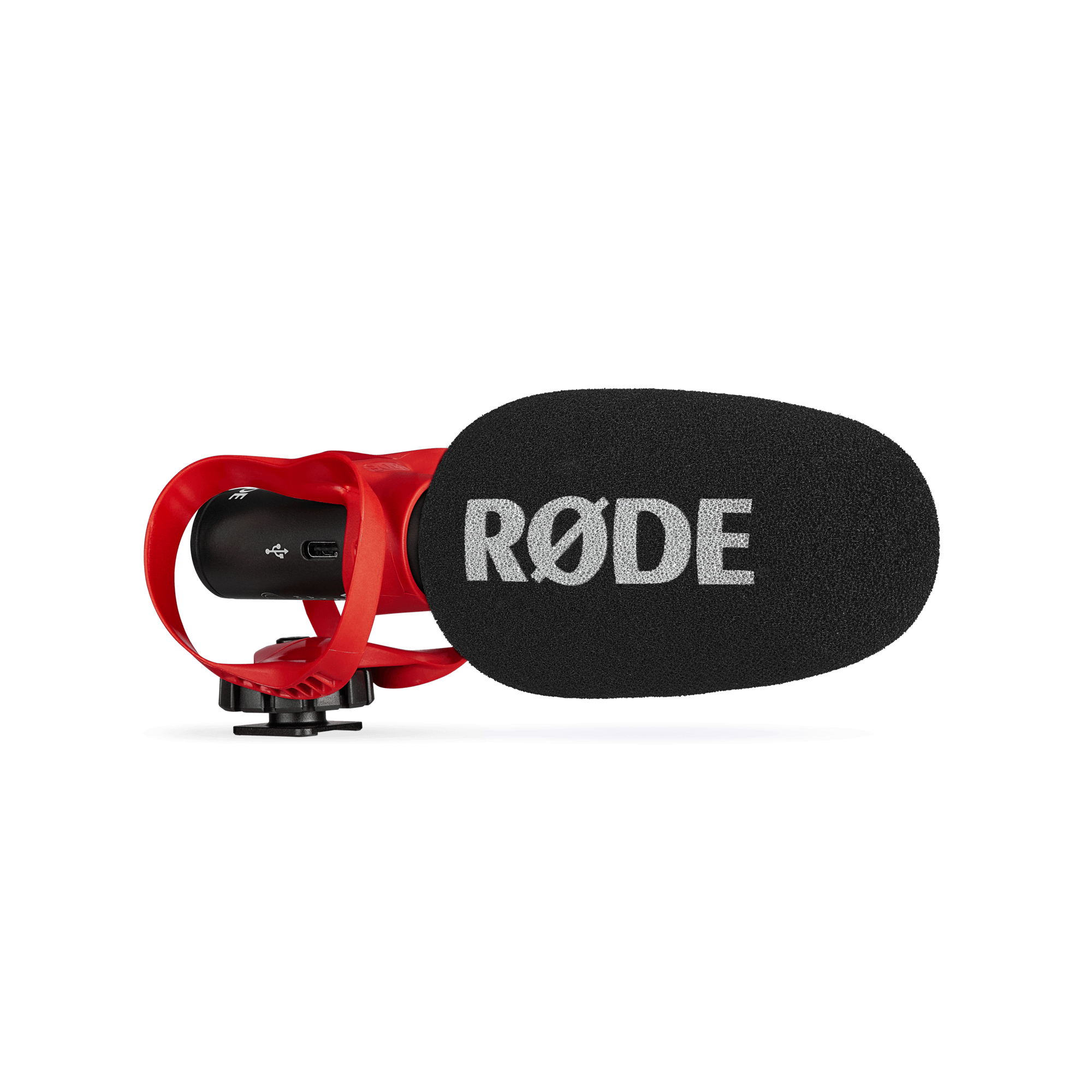 RODE VideoMic MkII Helix lightweight on-camera microphone – front view with sleek body