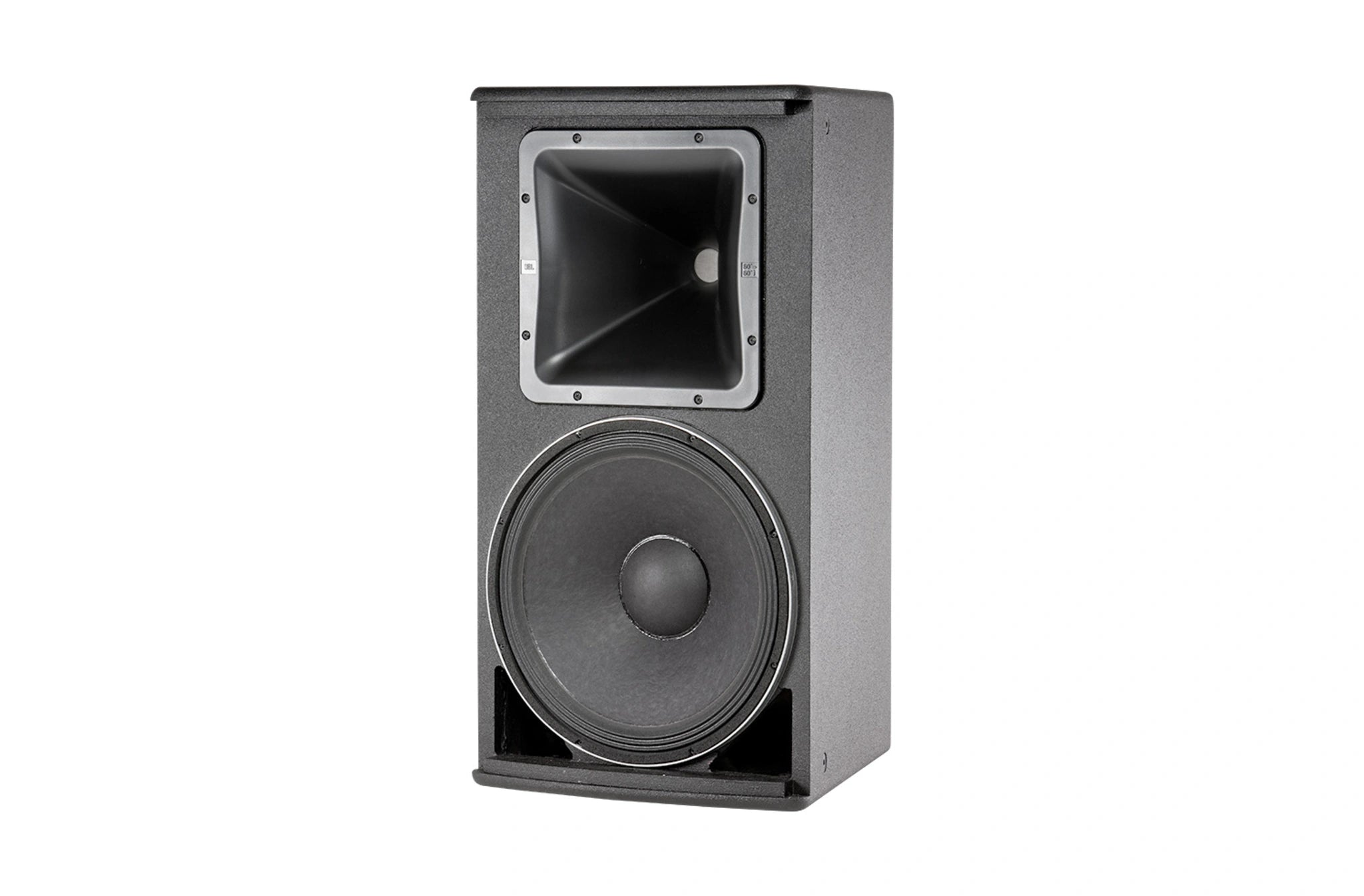 JBL AM5215/64 15-inch 2-Way Loudspeaker with 60° x 40° Horn – close-up of suspension and mounting hardware