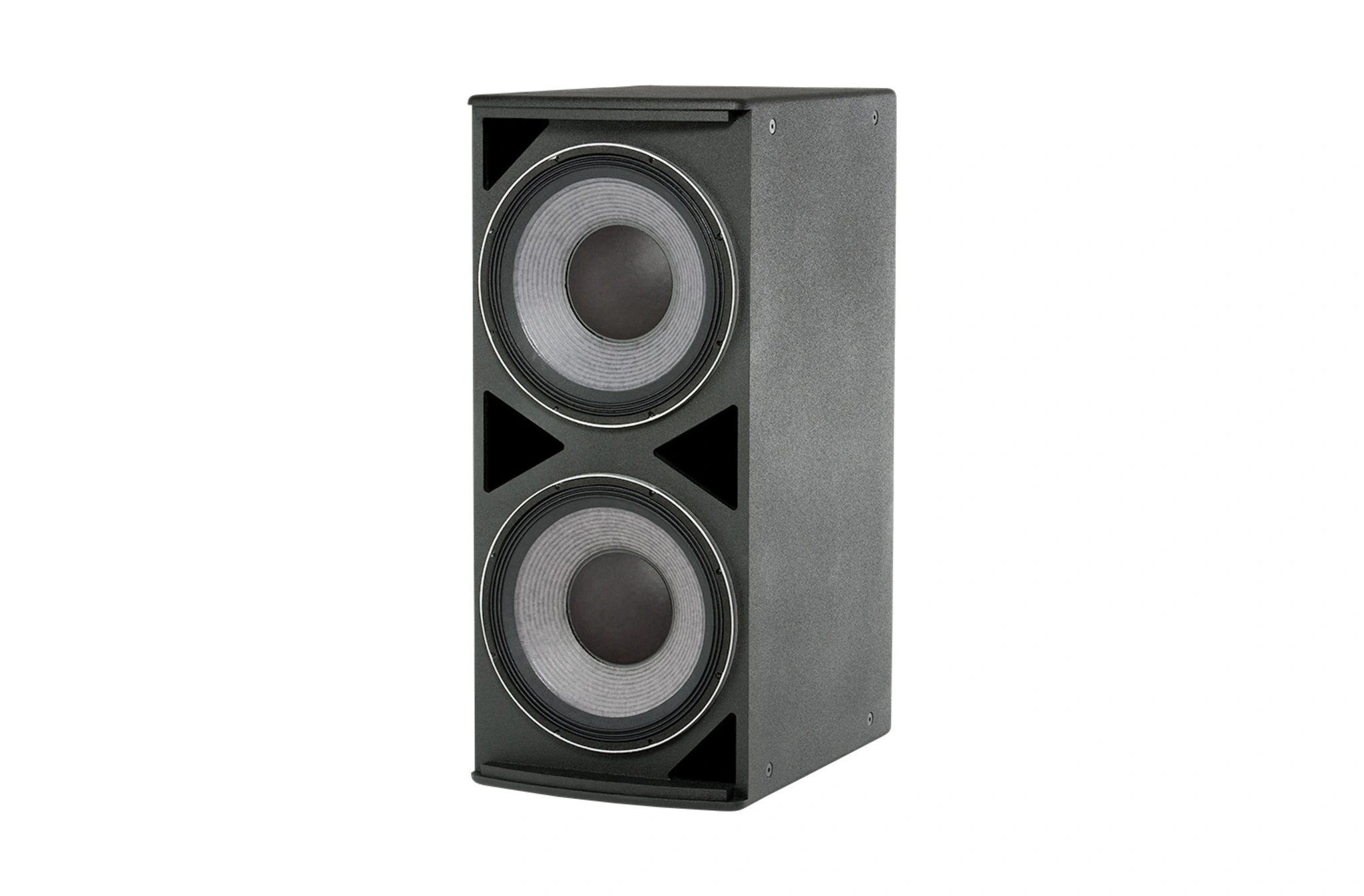 JBL ASB6125 Dual 15-inch Subwoofer back panel showing NL4 Speakon and barrier strip terminals