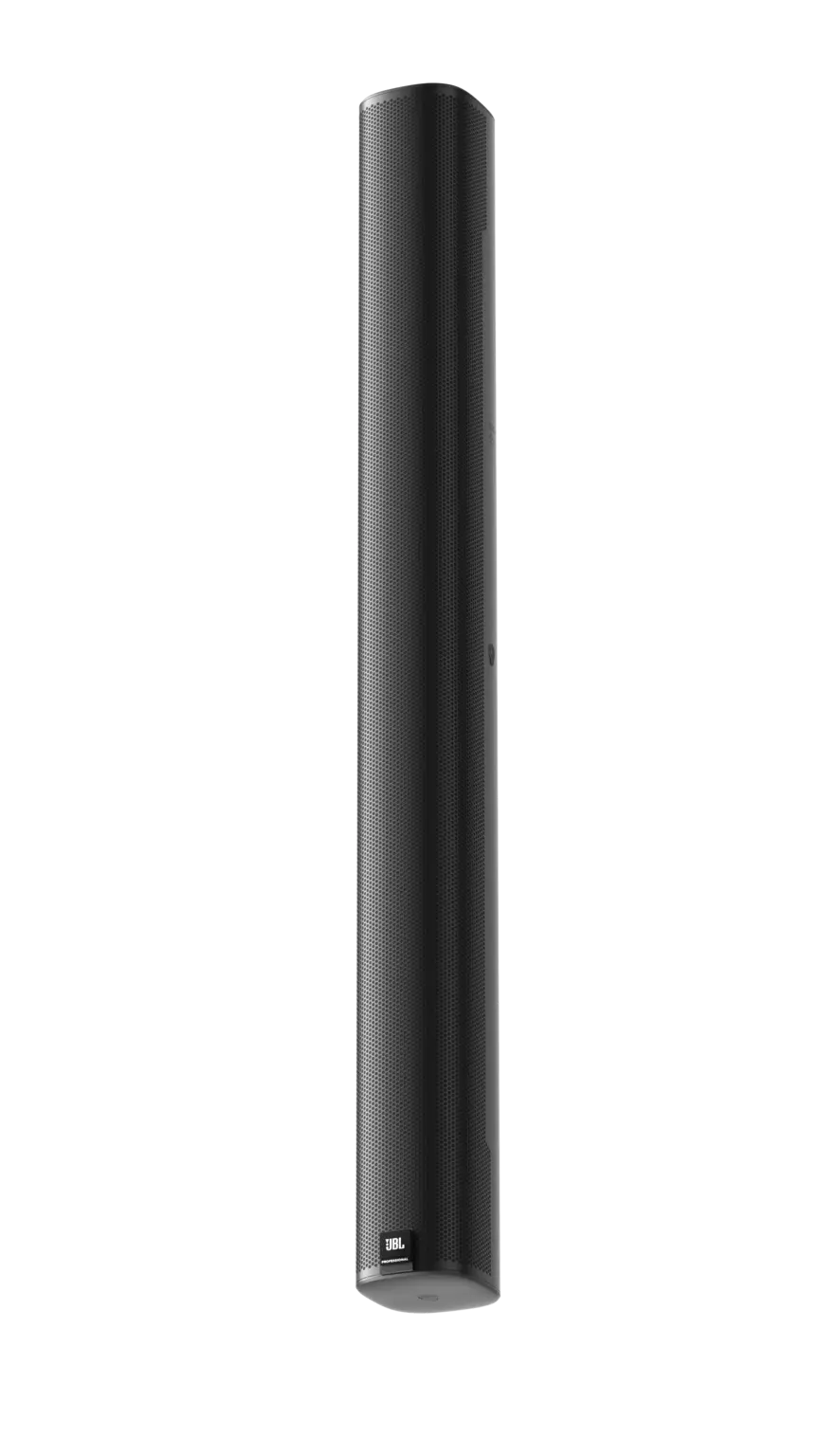 JBL COL800 Slim Column Loudspeaker front view showing four racetrack LF drivers and dual tweeter array