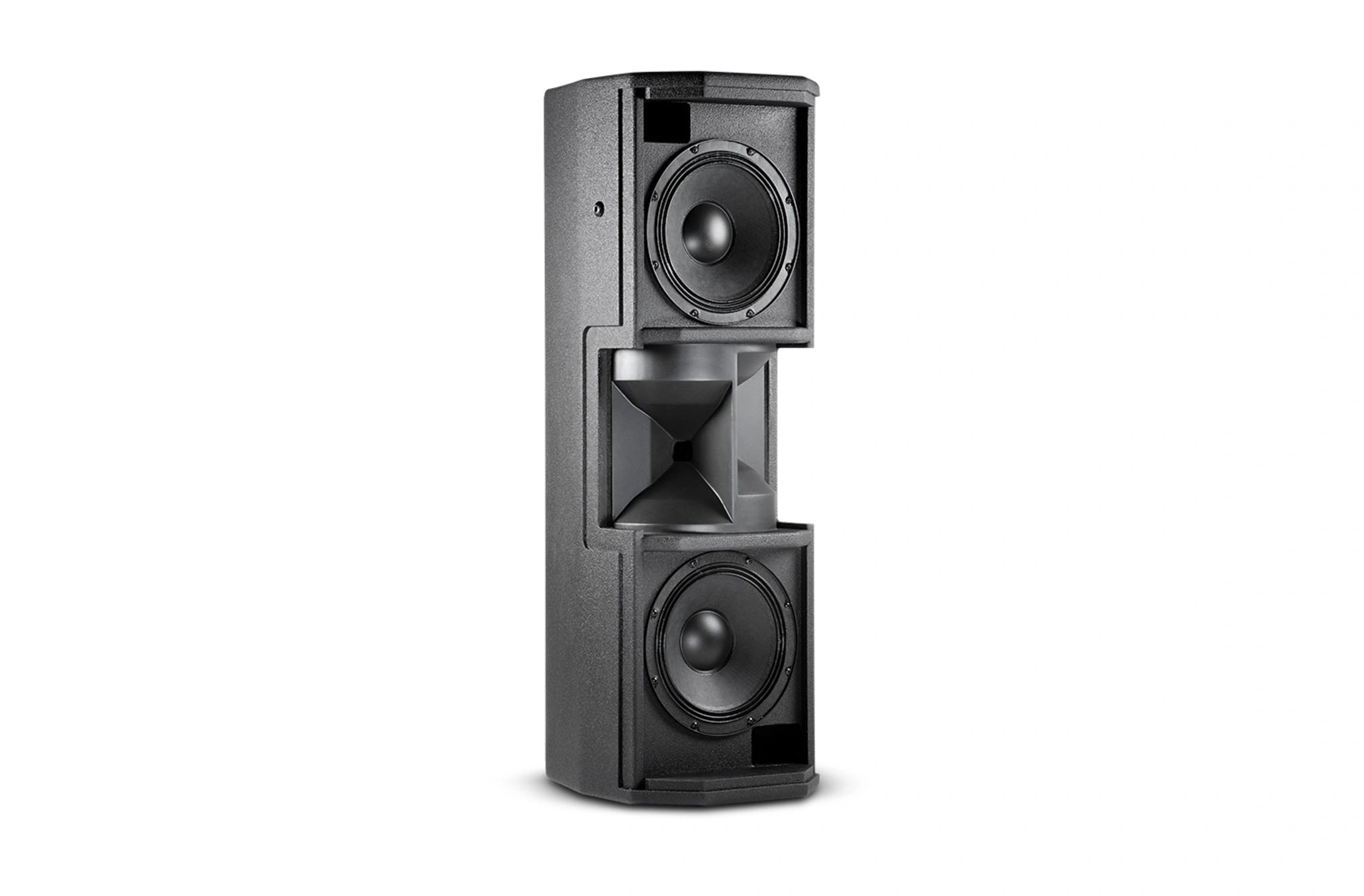 Overhead view of JBL CWT128 Dual 8-inch 2-Way Loudspeaker System enclosure design