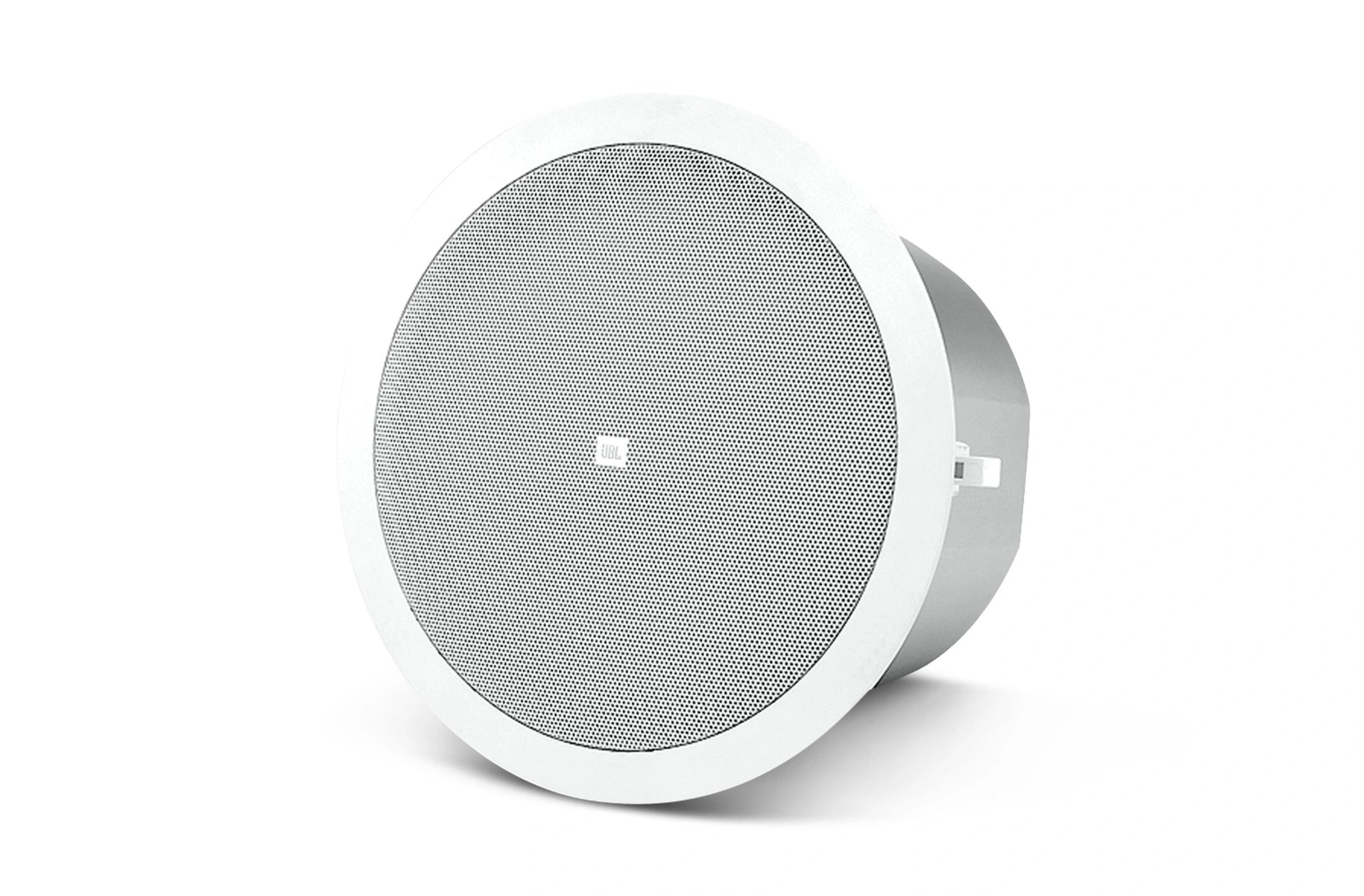 Front-facing JJBL Control 24C Ceiling Loudspeaker showing LF cone and HF driver