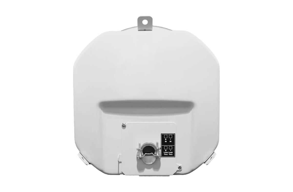 JBL Control 47HC High Ceiling Loudspeaker back panel showing dual 2-pin locking connectors