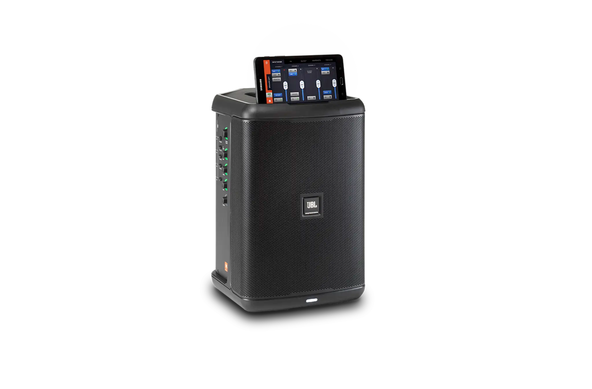 JBL EON ONE Compact front view showing driver array and control panel