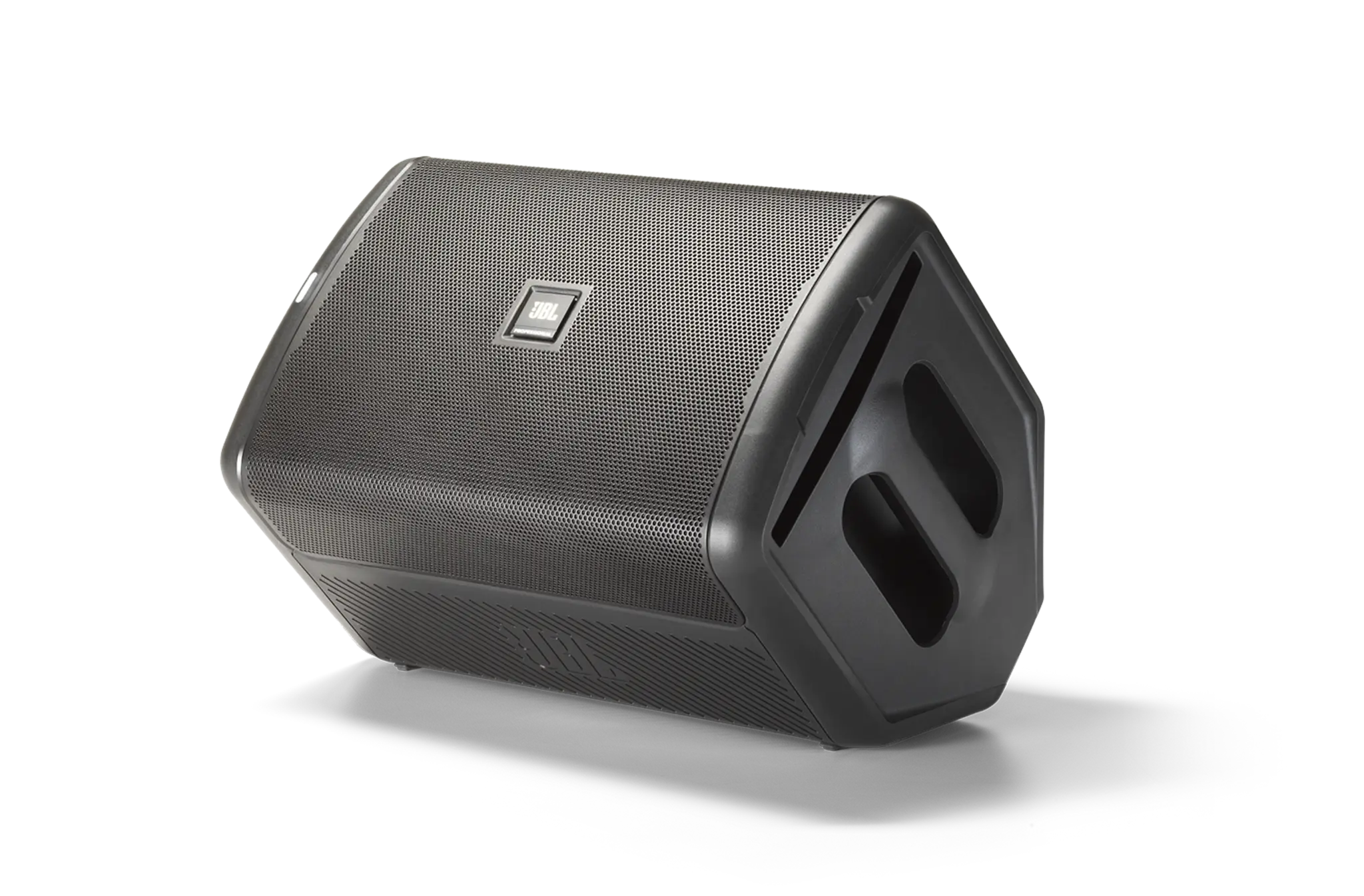 Front-facing JBL EON ONE Compact showing portable battery-powered PA design