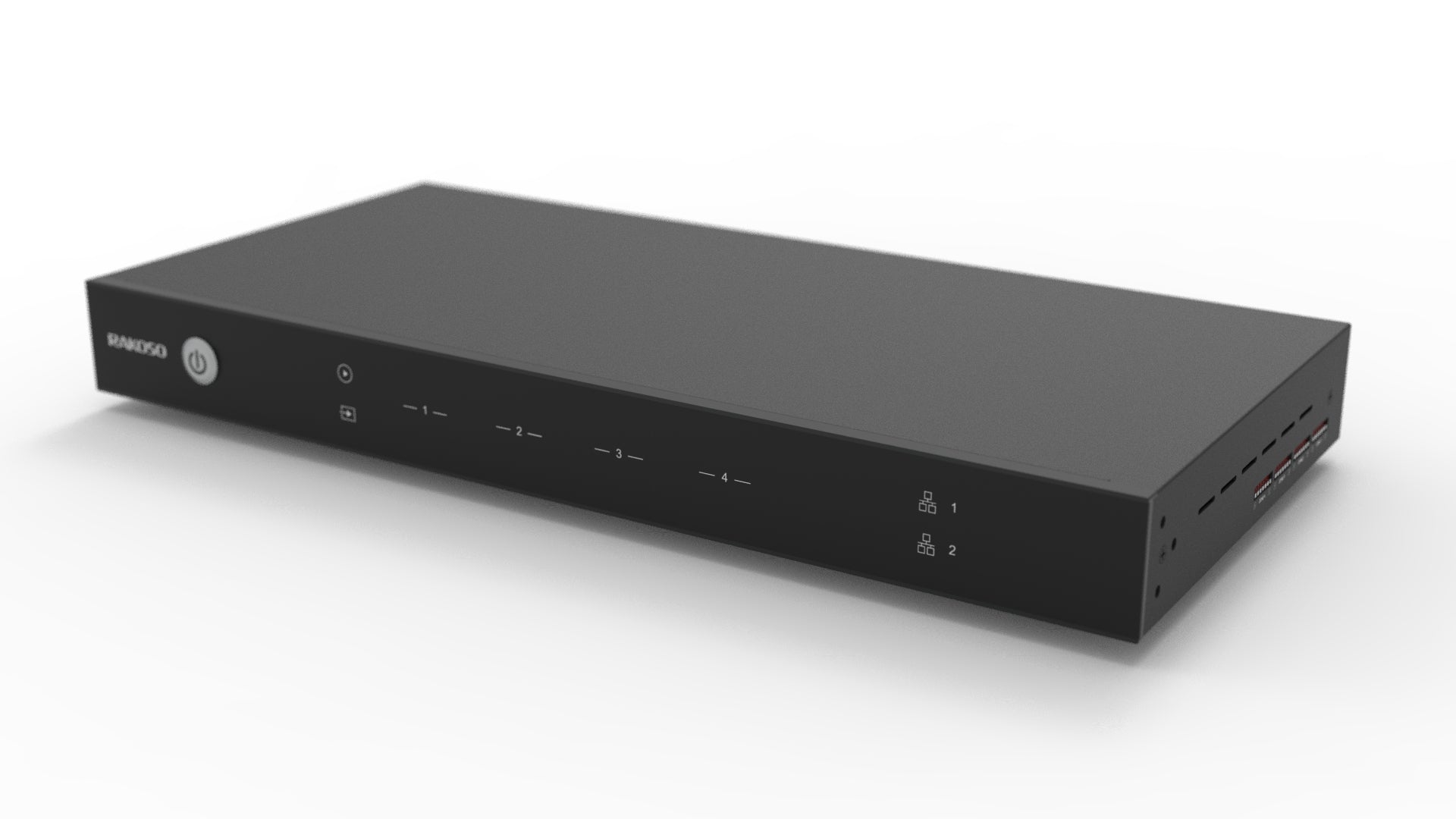 Top-down view of Arylic H400 4-zone multiroom preamplifier showing clean layout and branding