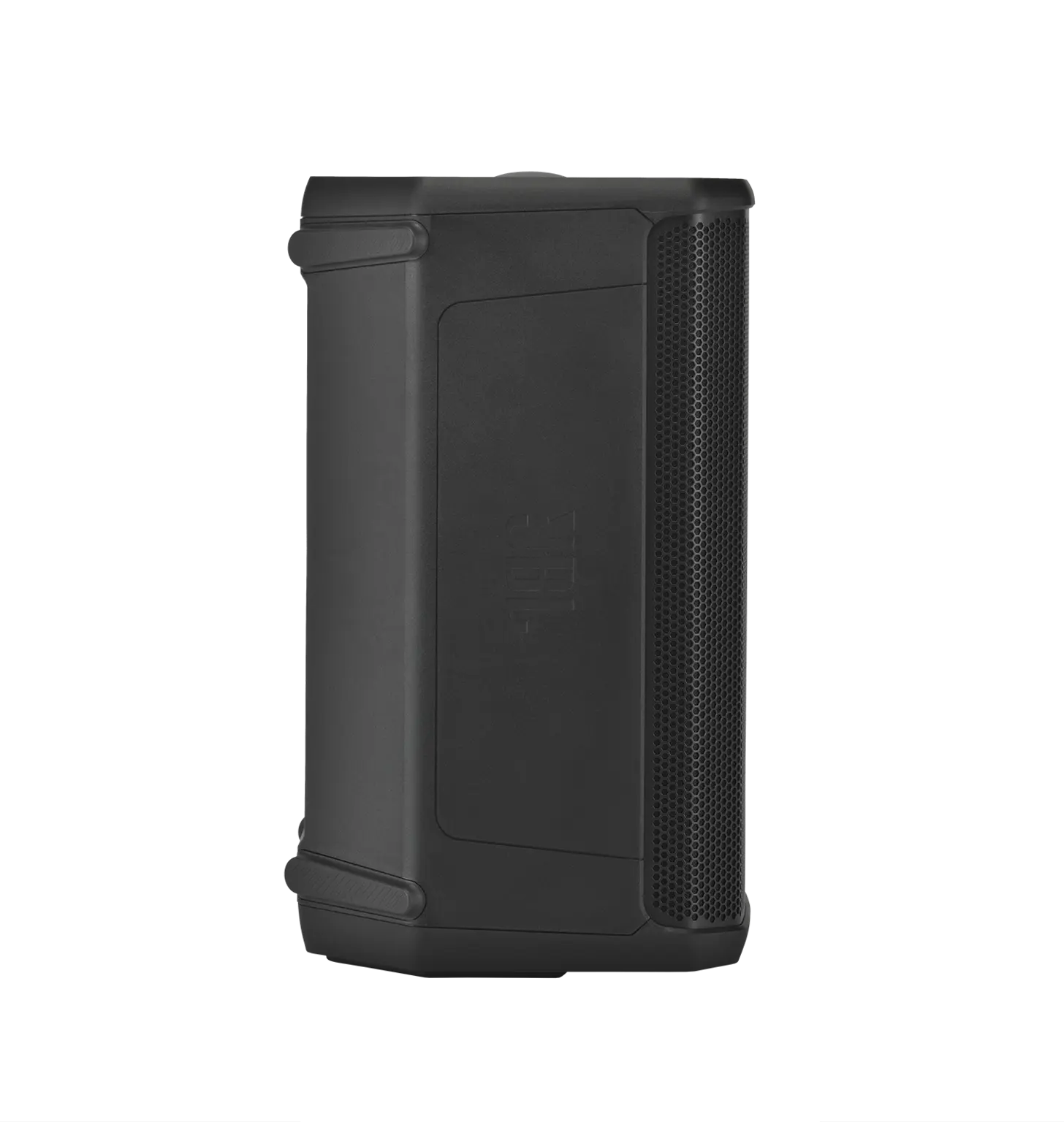 Right-side profile of JBL PRX908 Professional Powered Two-Way 8-inch PA Loudspeaker showing cabinet depth