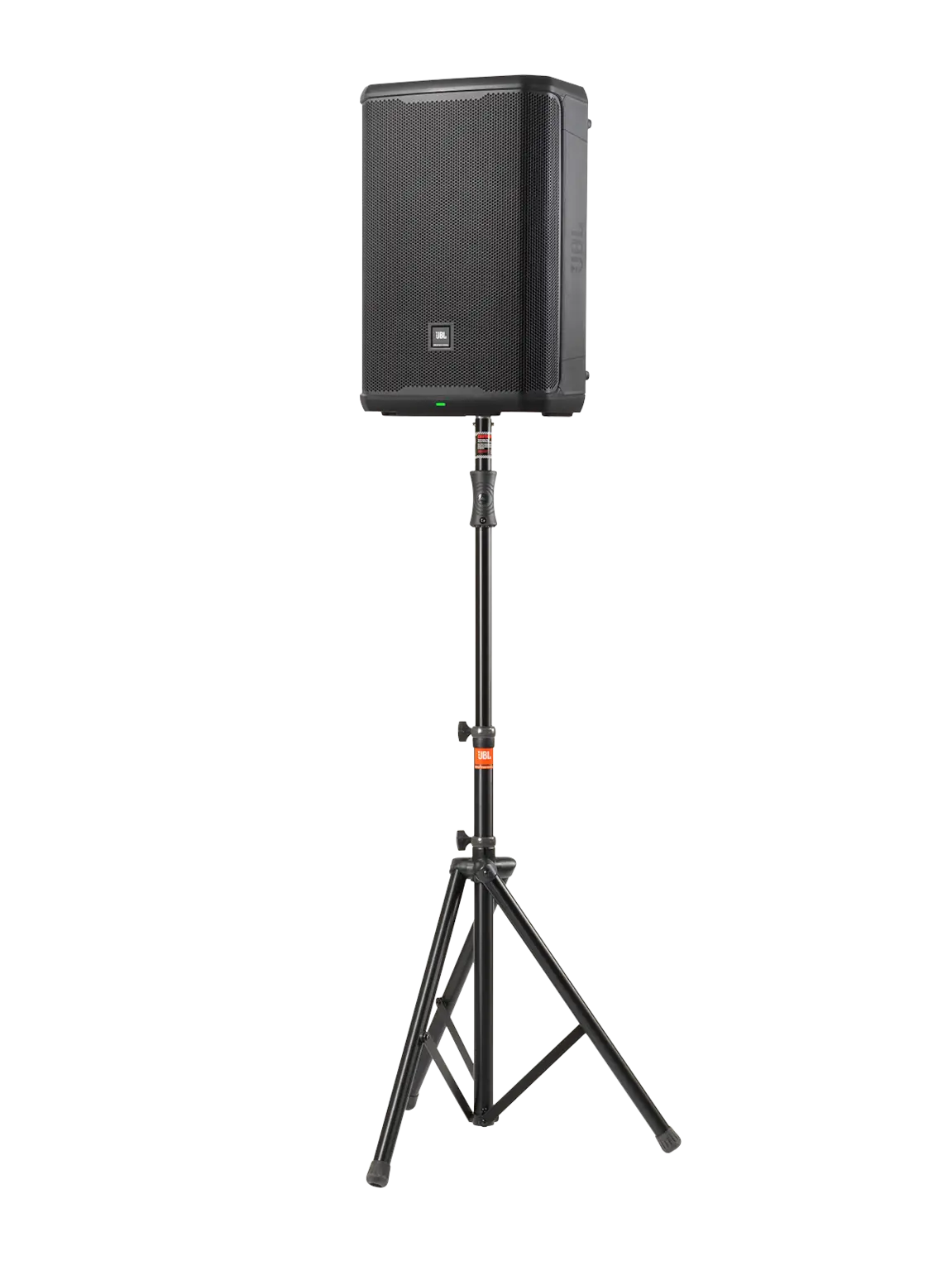 Front-facing JBL PRX915 Professional Powered Two-Way 15-inch PA Loudspeaker showing driver layout