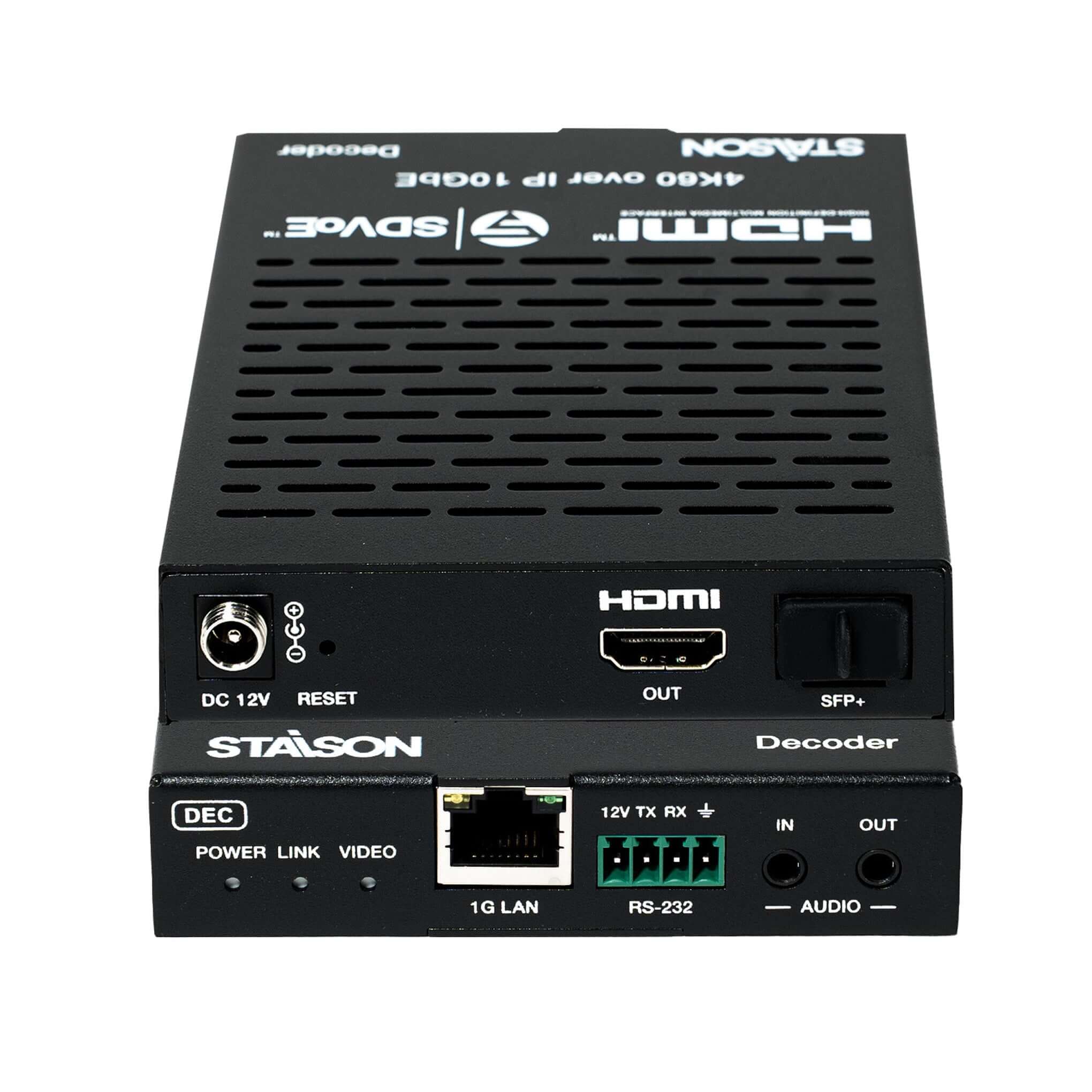 ST-NEB100AS-DEC SDVoE Decoder front view