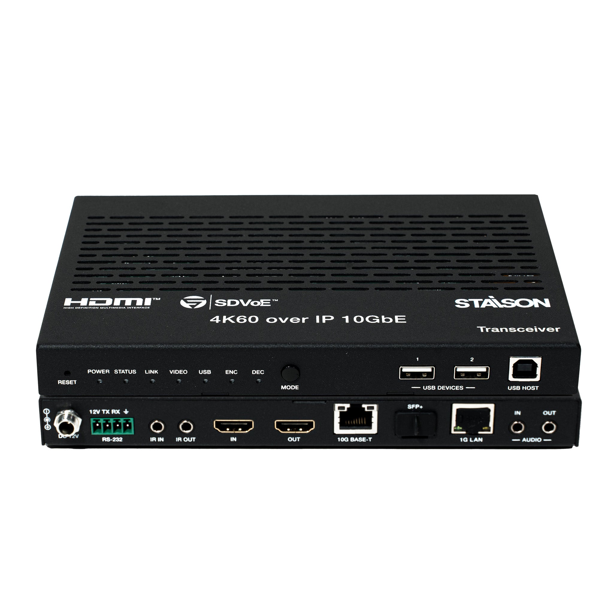 Stasion HDMI SDVoE transceiver on a white background