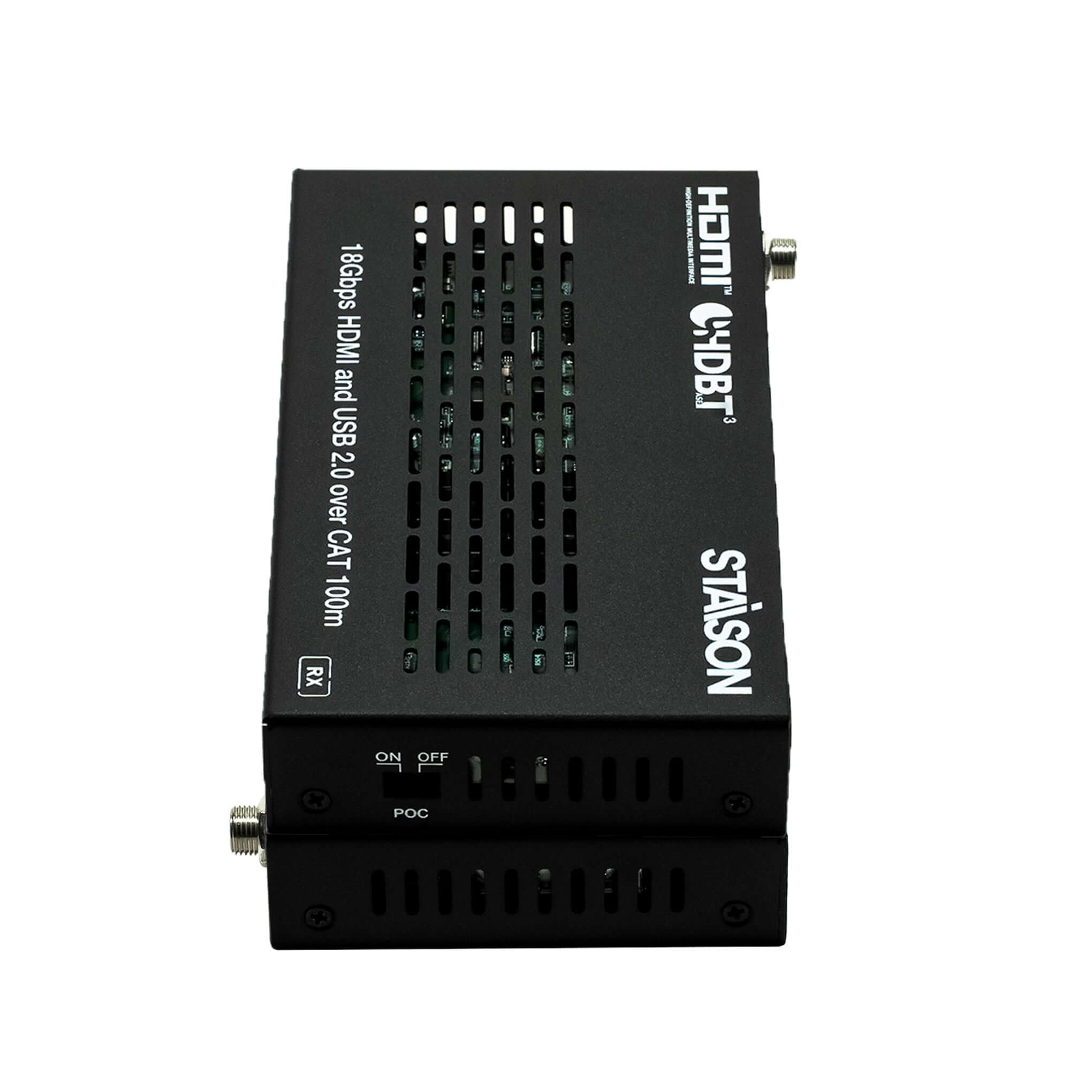 Black electronic device with 'STAISON' branding on a white background