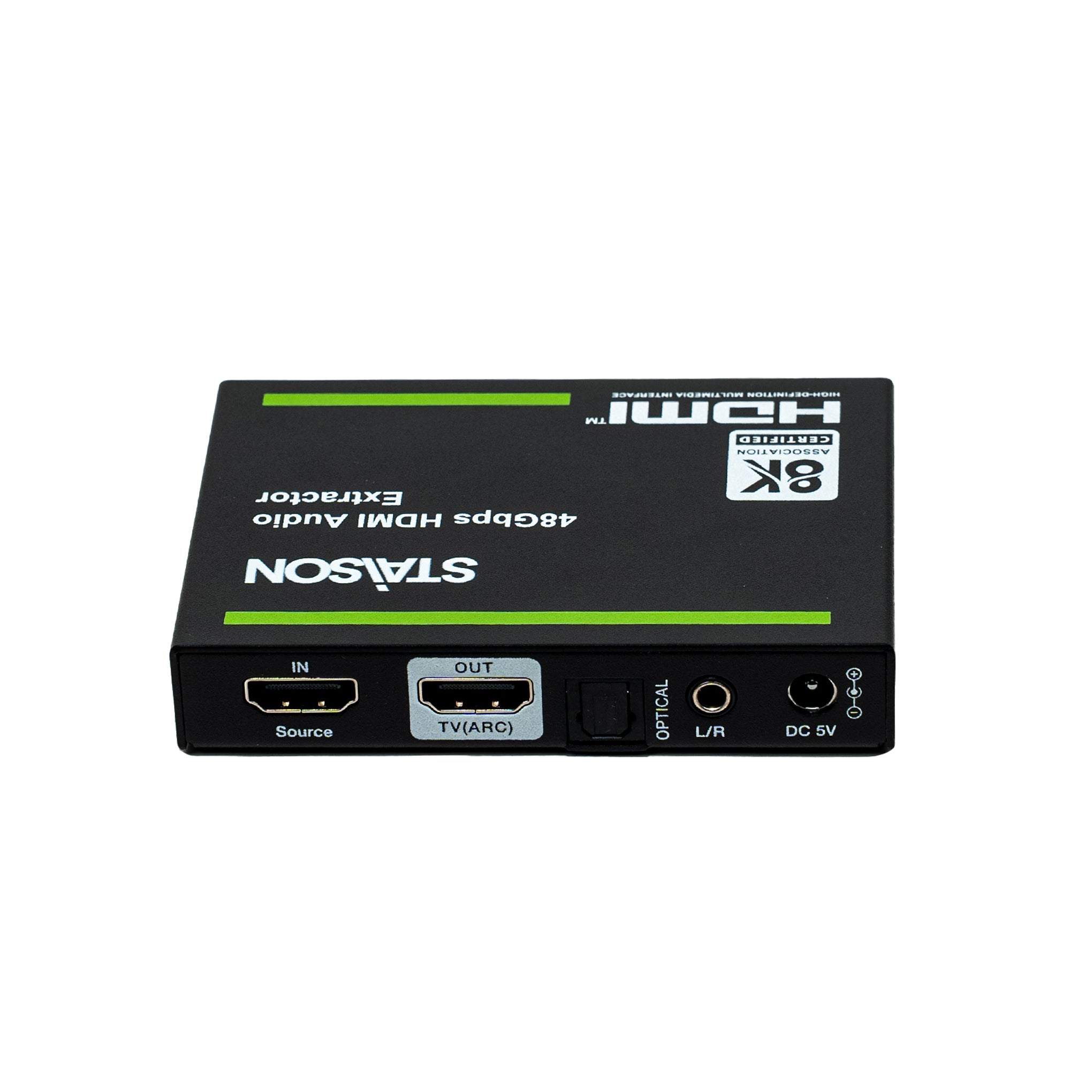HDMI extractor device with STAISON branding on a white background