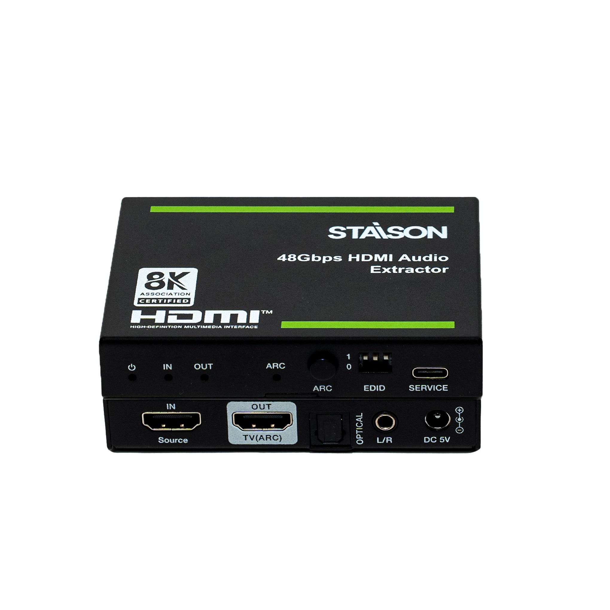 Staison HDMI audio extractor with STAISON branding on a white background