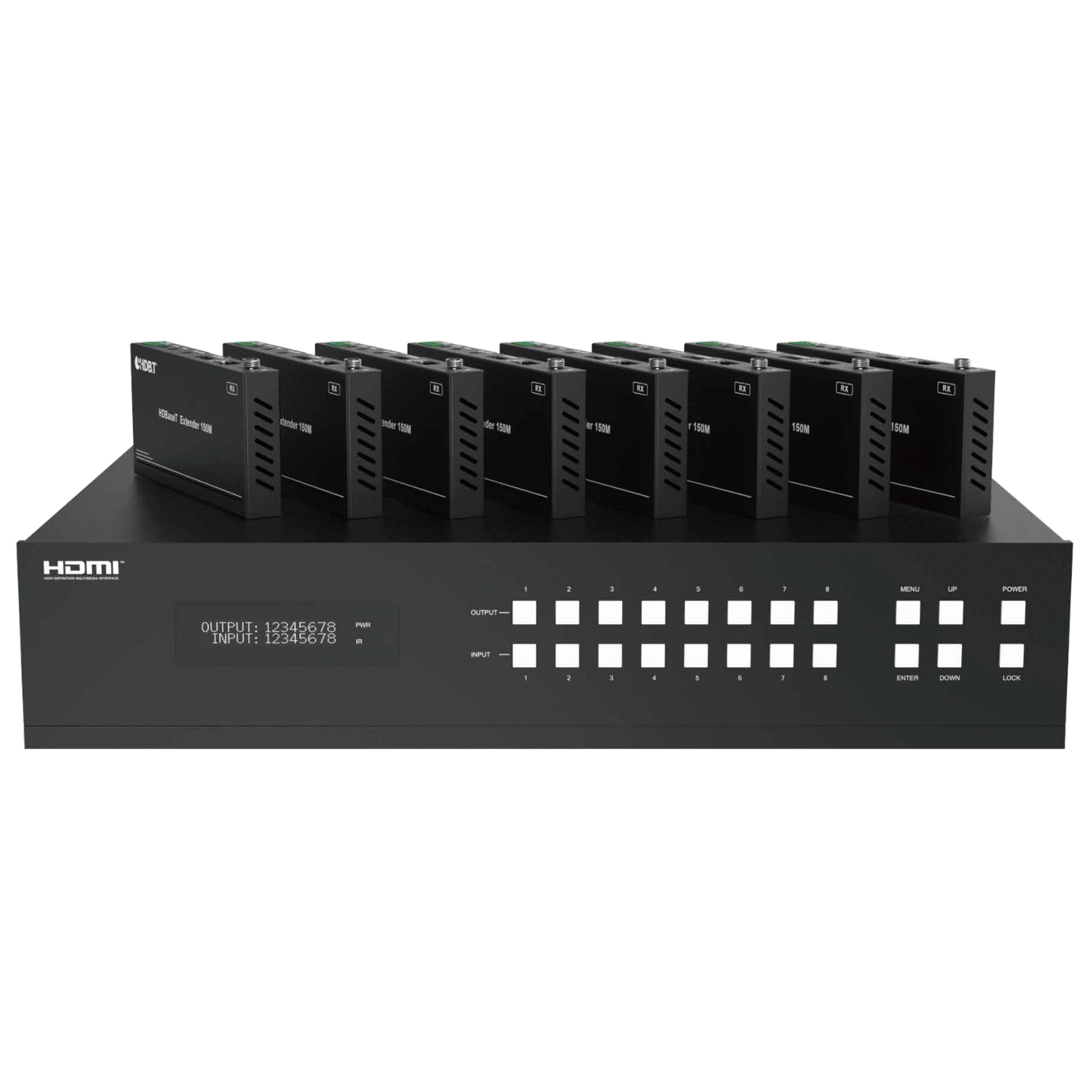 MATRIX WITH EXTANDERS ON A WHITE BACKGROUND