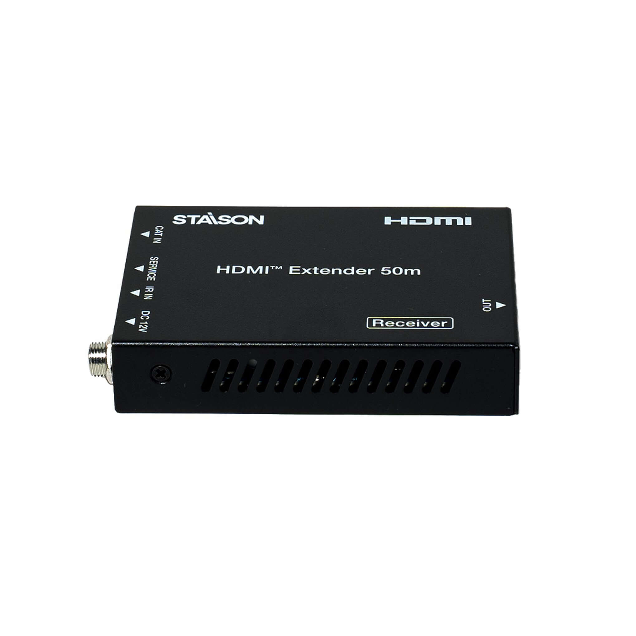 HDMI extender receiver with Staison branding on a white background