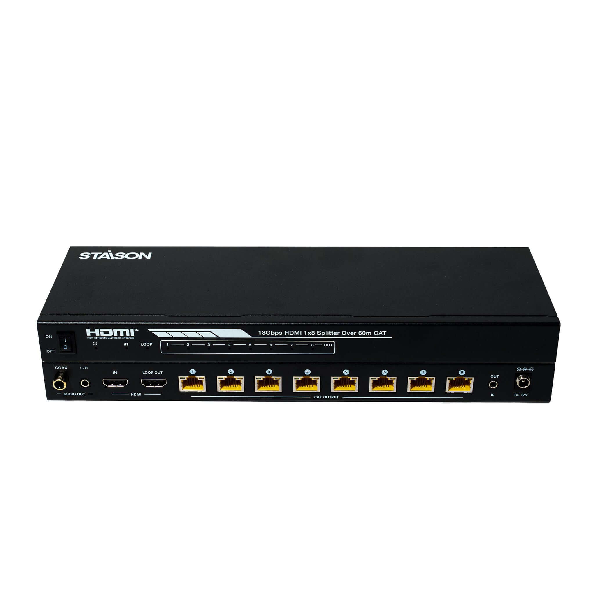 ST-NSPB18D60 HDMI Splitter rear panel