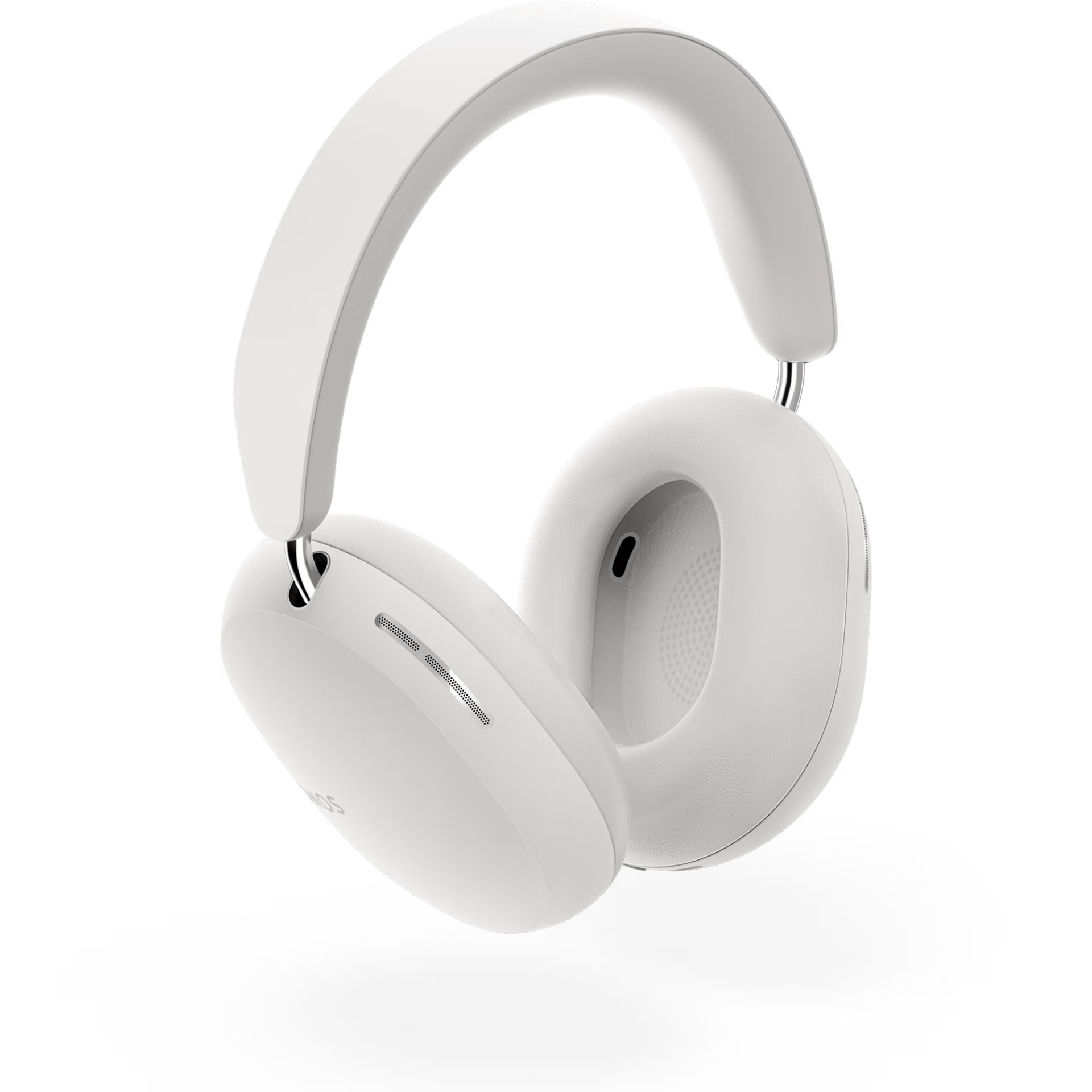 Sonos Ace white premium over-ear wireless headphones front view with soft cushioned ear cups