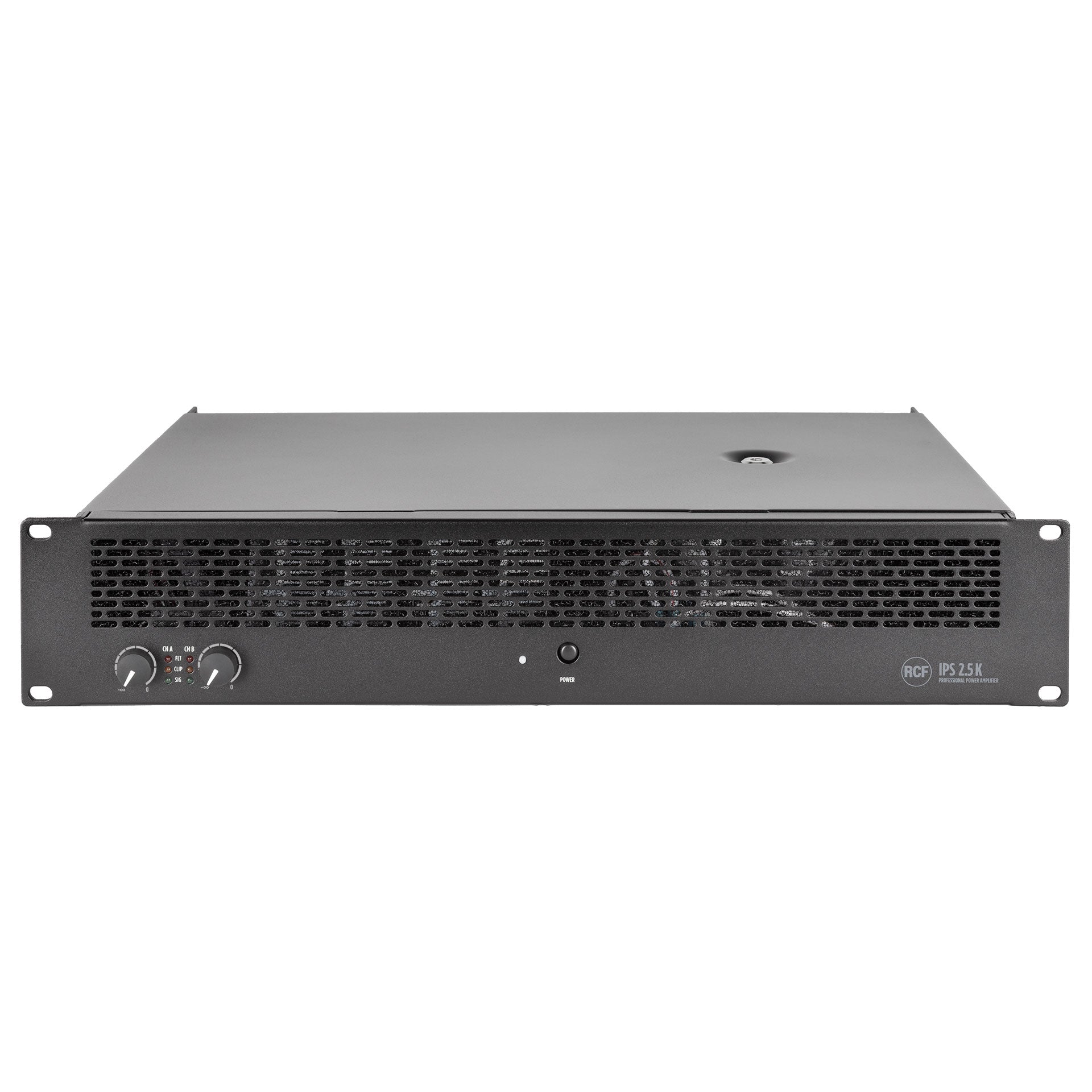 RCF IPS 2.5K Two Channel Professional Power Amplifier - Front View