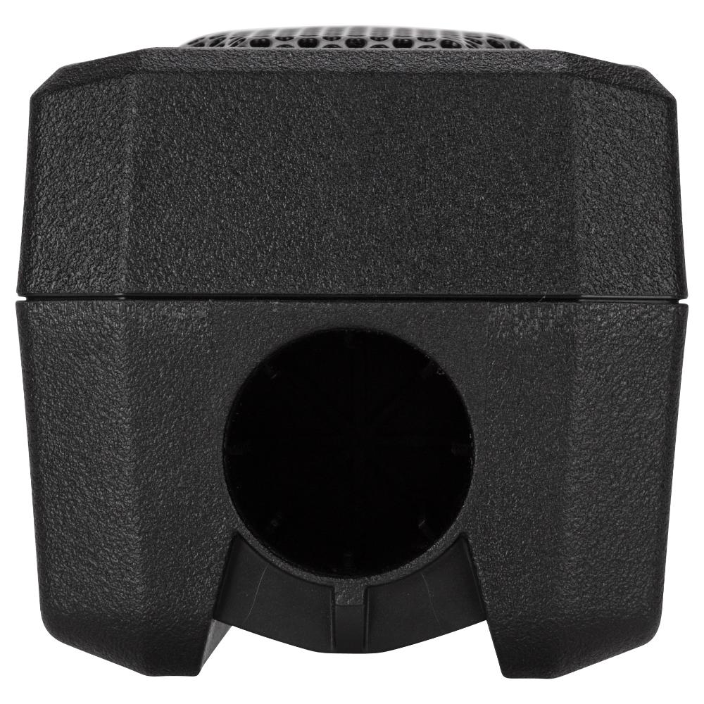 "RCF EVOX JMIX8 column PA system, angled view"