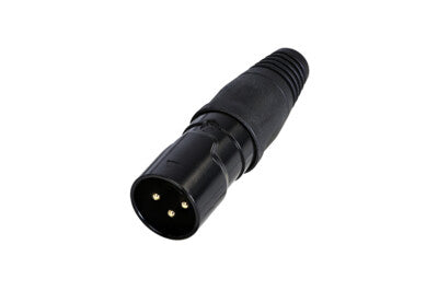 REAN RCX3M-Z 3-pole XLR male cable connector in zinc die-cast housing