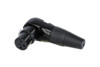 REAN RC3FR-BAG-D 3-pole female right-angle XLR cable connector, front view showing pin socket