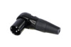 REAN RC3MR-BAG 3-pole male right-angle XLR cable connector in black