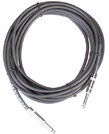 PV 25ft 16-gauge straight to straight speaker cable, full coiled product view showing connectors