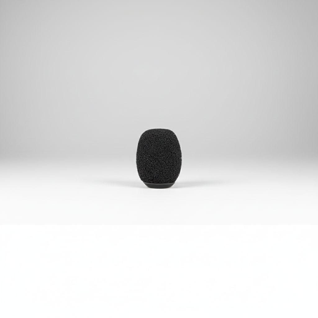 Close-up of RODE omnidirectional lavalier mic miniature capsule head for discreet voice capture