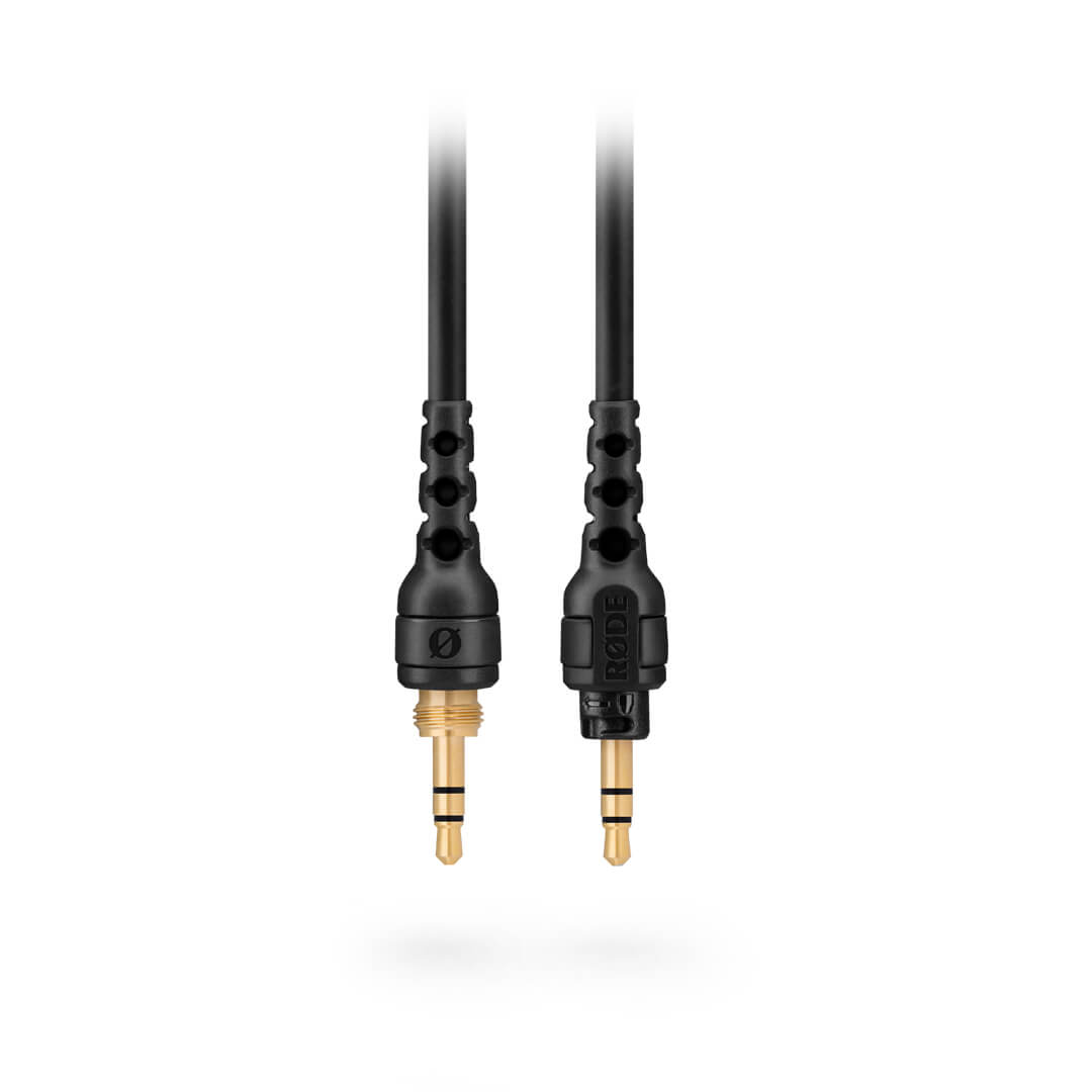 RODE NTH-100 replacement 1.2m black detachable headphone cable laid out full length