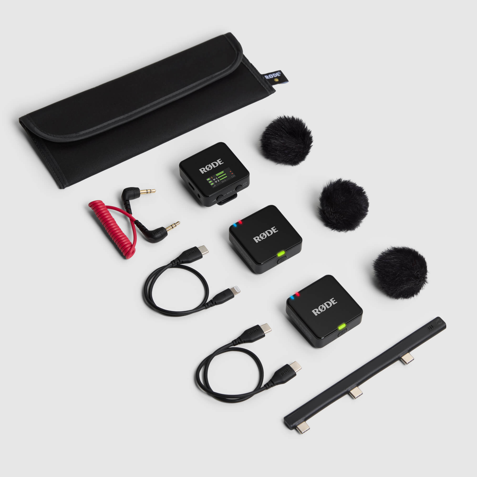 Rode Wireless Go III black complete kit with accessories and original packaging