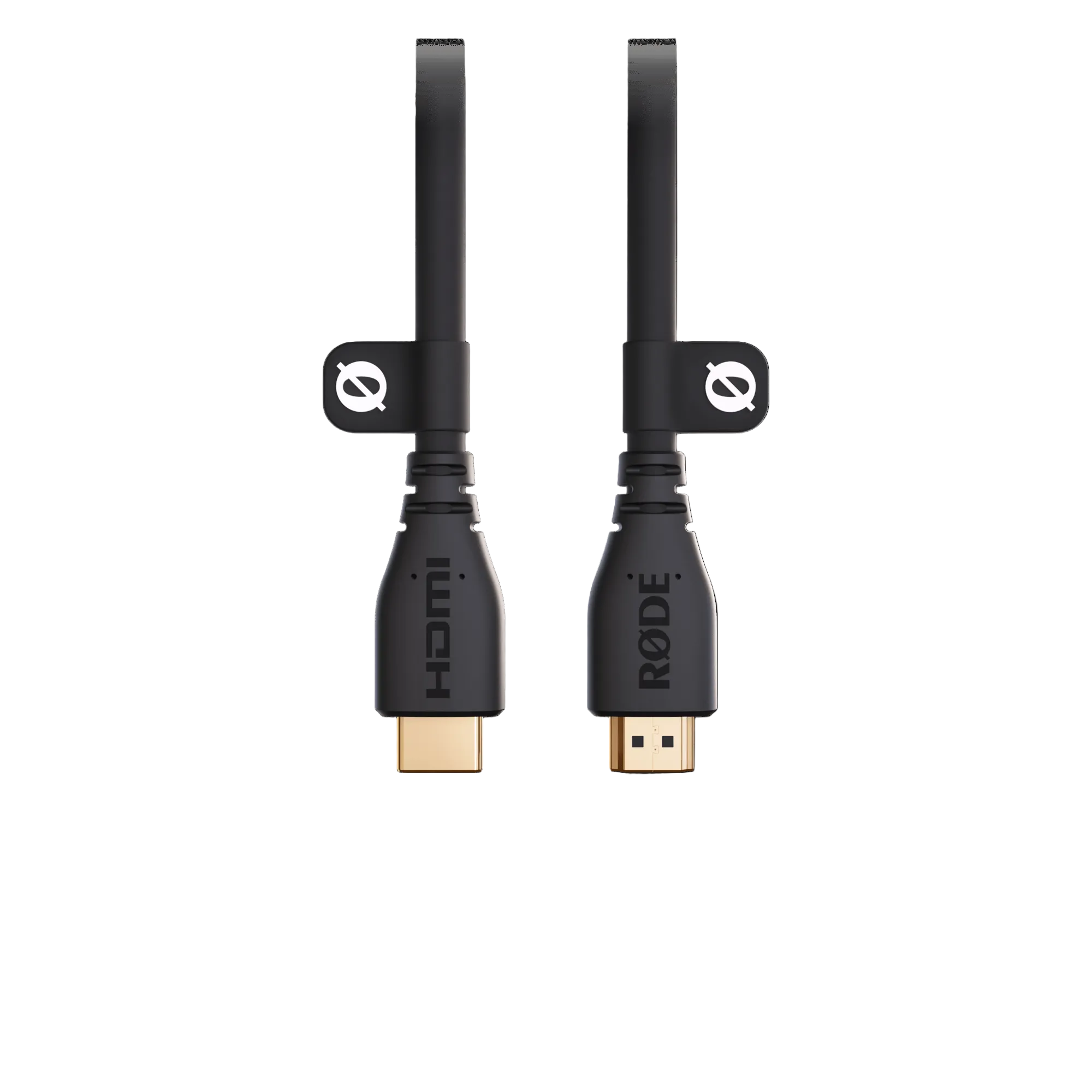 Rode 3M HDMI 2.0 premium black cable male HDMI connector close up detail