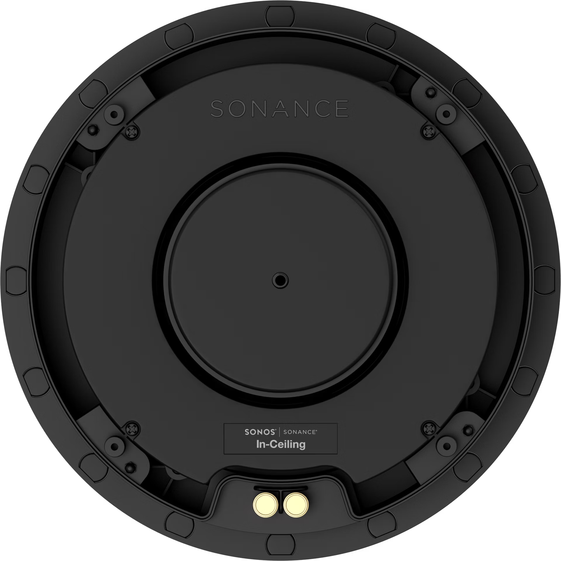 Sonos In-Ceiling by Sonance pair flat lay — matched custom HiFi in-ceiling loudspeakers for stereo install