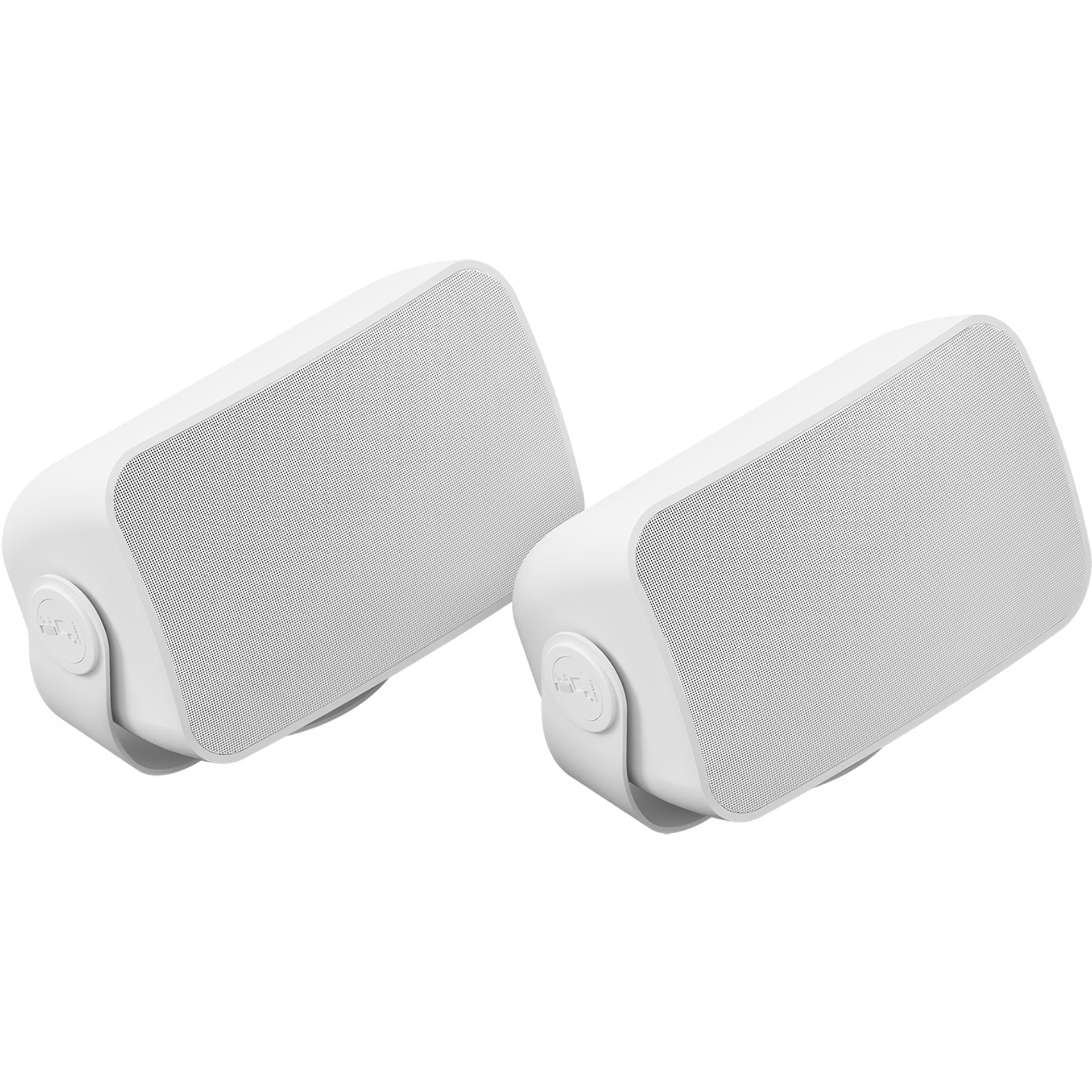 Sonos Outdoor by Sonance pair in white — HiFi weatherproof custom outdoor loudspeakers for garden audio