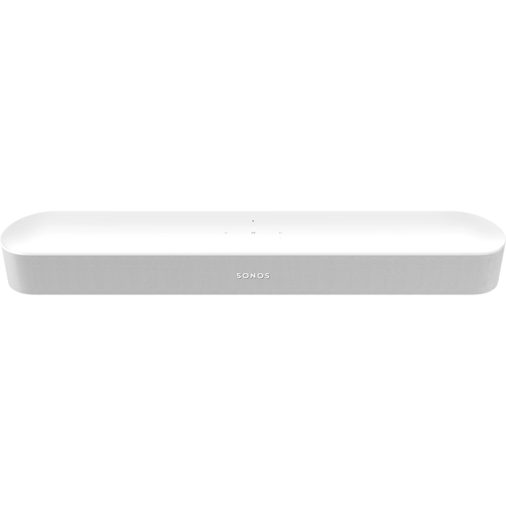 Sonos Beam Gen 2 in white — compact HiFi smart soundbar with Dolby Atmos for elevated TV audio