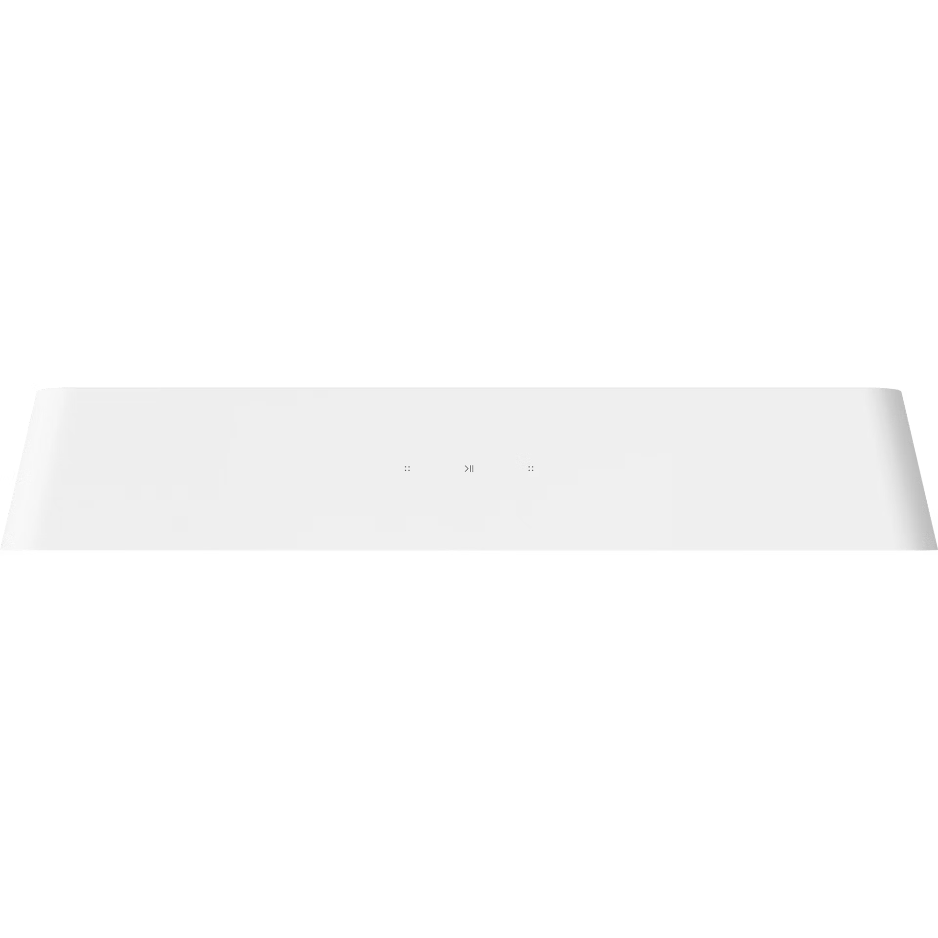 Close-up of Sonos Ray Fury White acoustic grille — precision-woven white mesh on HiFi smart soundbar