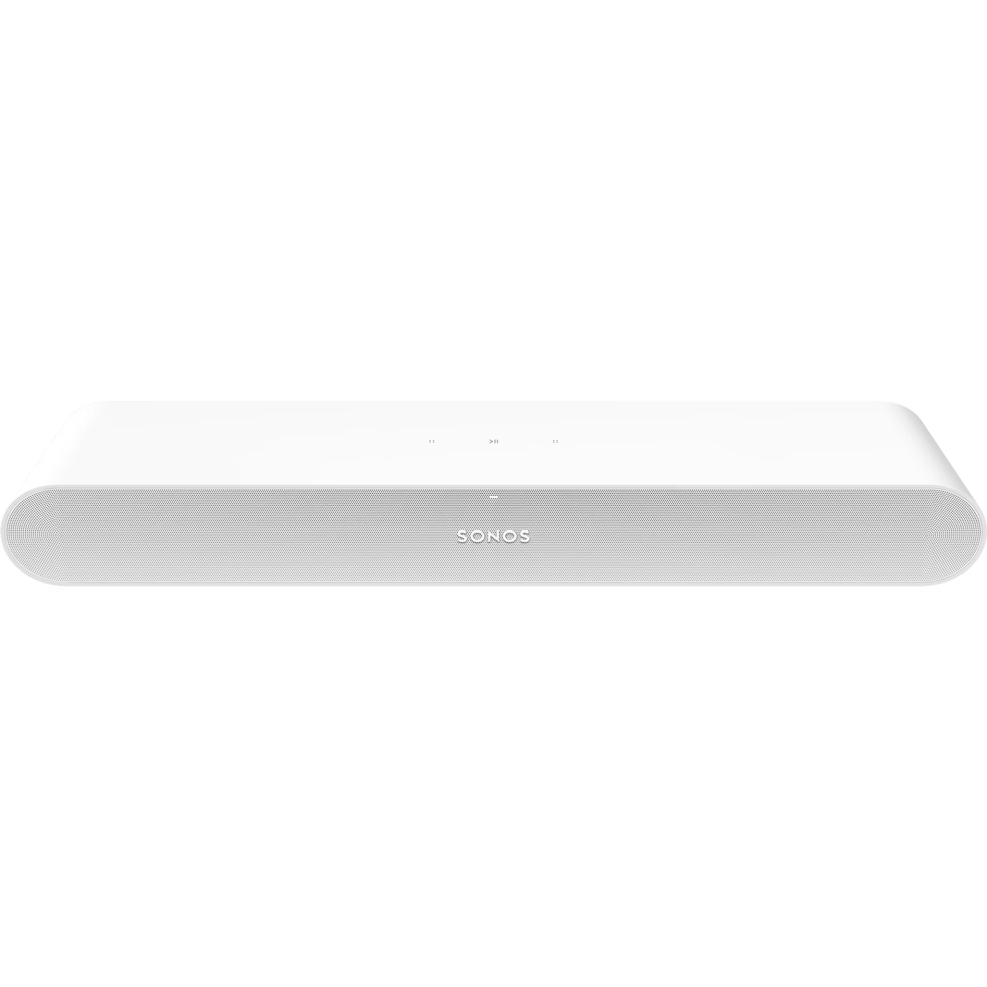 Rear view of Sonos Ray Fury White — optical audio input and power port on compact HiFi smart soundbar