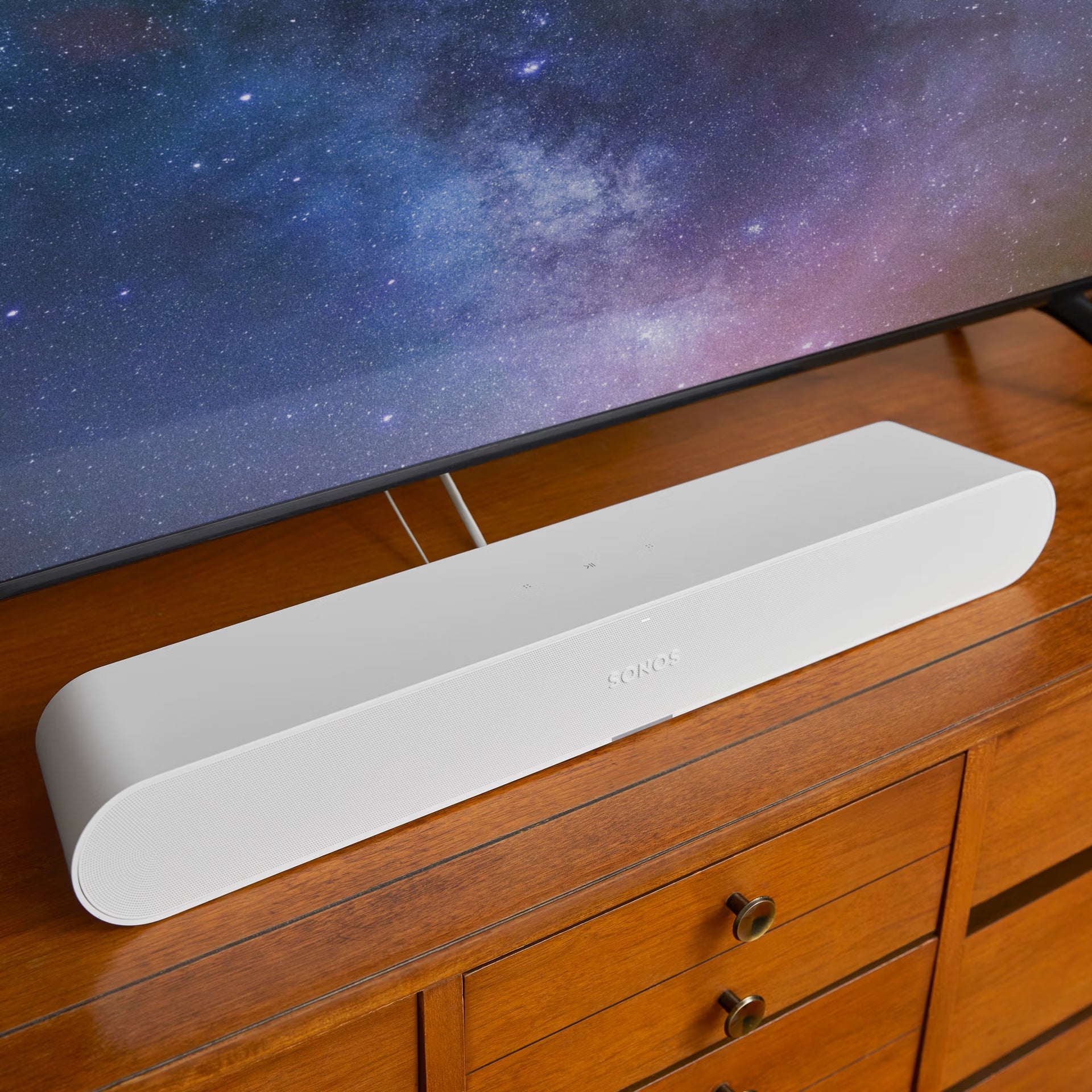Sonos Ray Fury White smart soundbar in box with accessories — HiFi compact soundbar unboxing setup