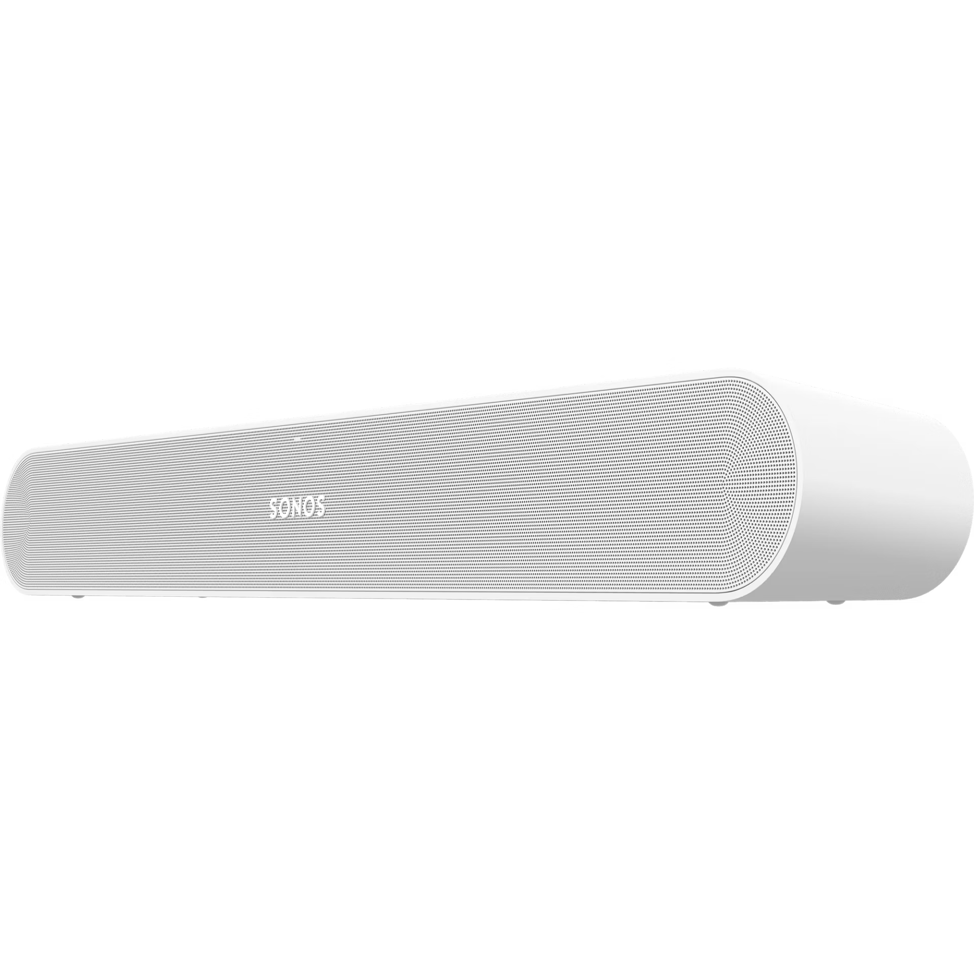 Sonos Ray Fury White side profile — ultra-slim white soundbar designed to sit flush under any TV