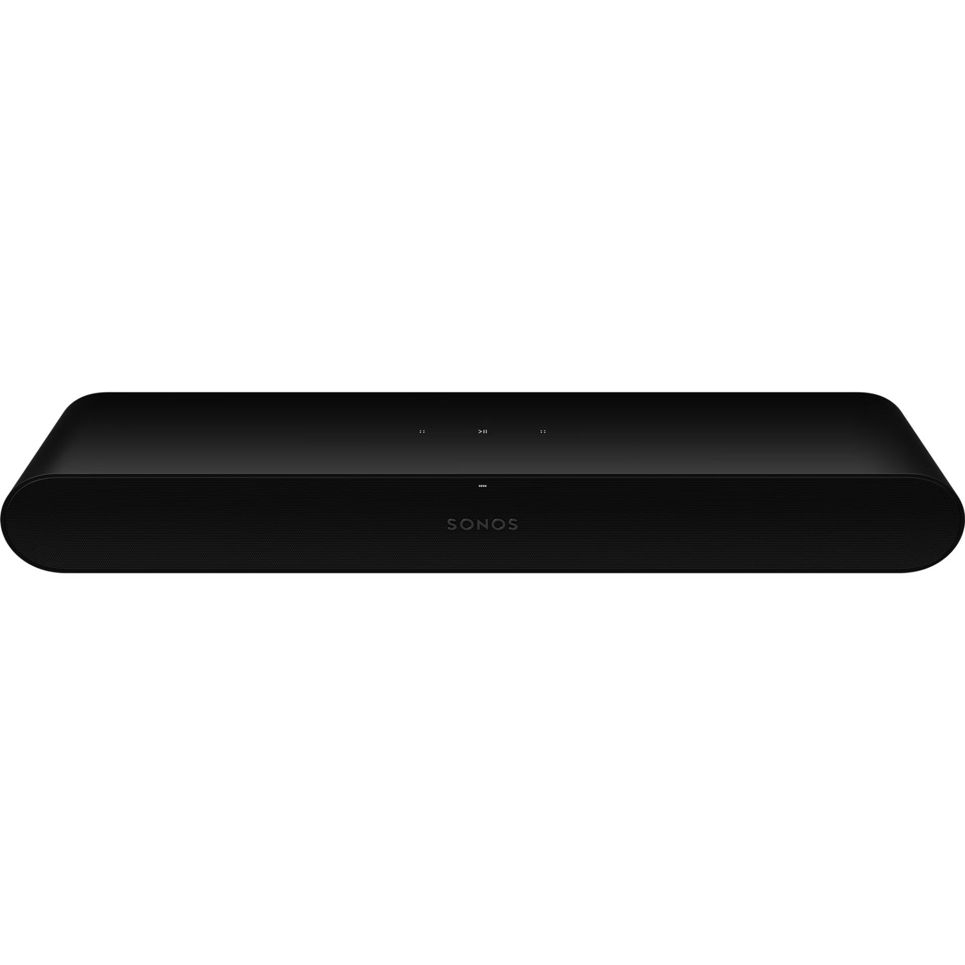 Sonos Ray Fury Black side profile — ultra-slim soundbar designed to sit flush under any flat-screen TV