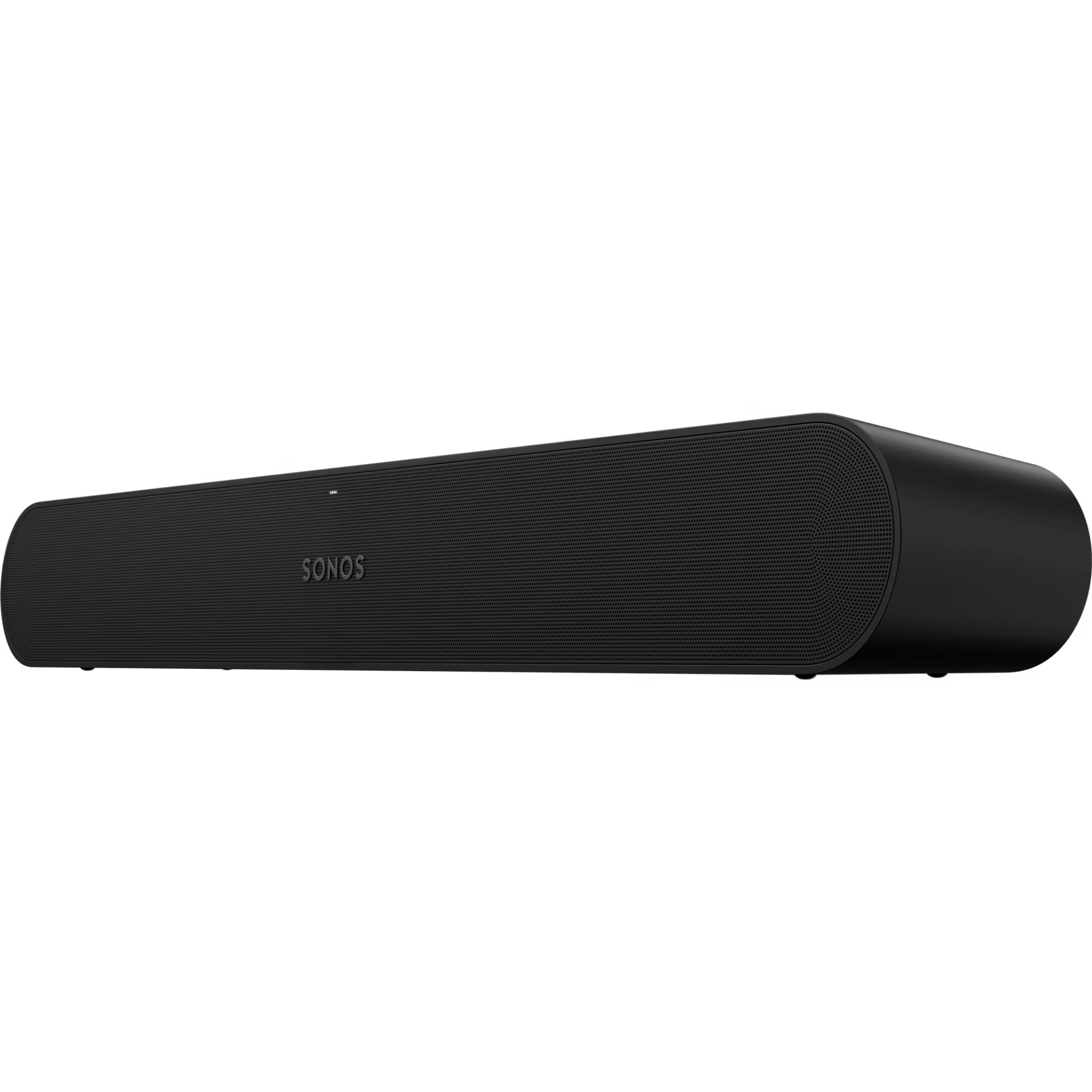 Top-down view of Sonos Ray Fury Black — compact rectangular soundbar with clean minimalist design
