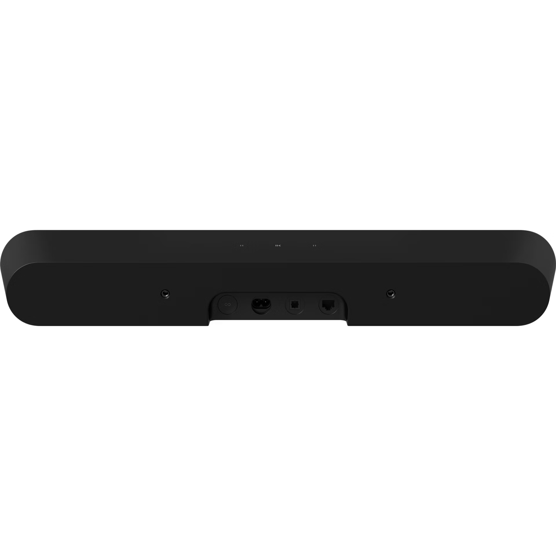 Sonos Ray Fury Black top touch control panel close-up for volume and playback functions