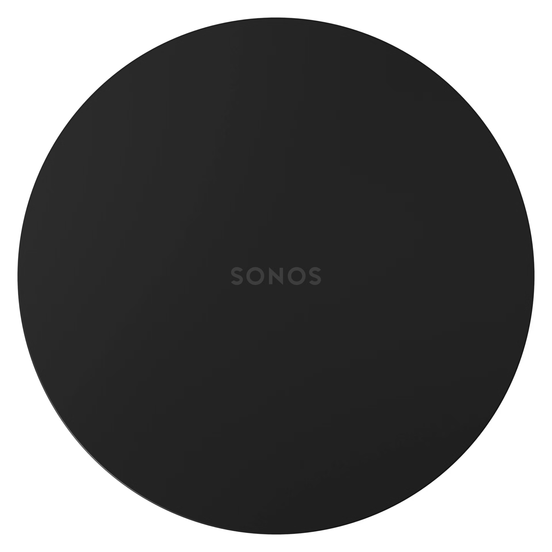 Sonos Sub Mini matte black cabinet surface texture detail with seamless build quality
