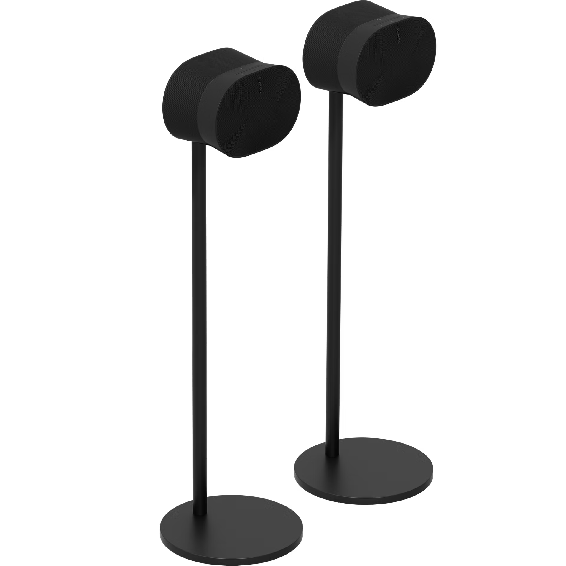 Sonos Era 300 stand pair in black — official elegant floorstand duo for stereo Sonos Era 300 speaker setup