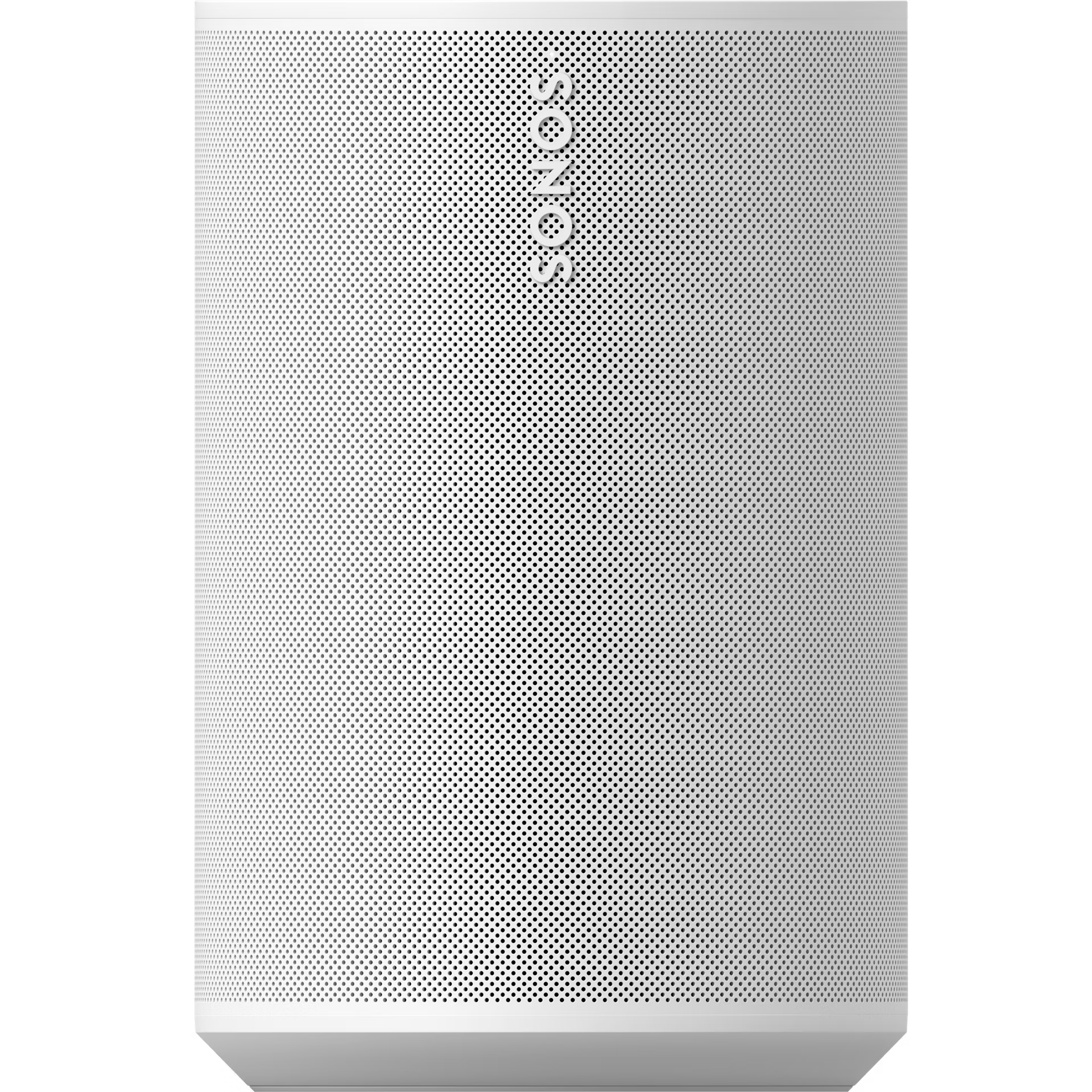 Sonos Era 100 White HiFi smart speaker UK – front view with clean white sculptural cabinet