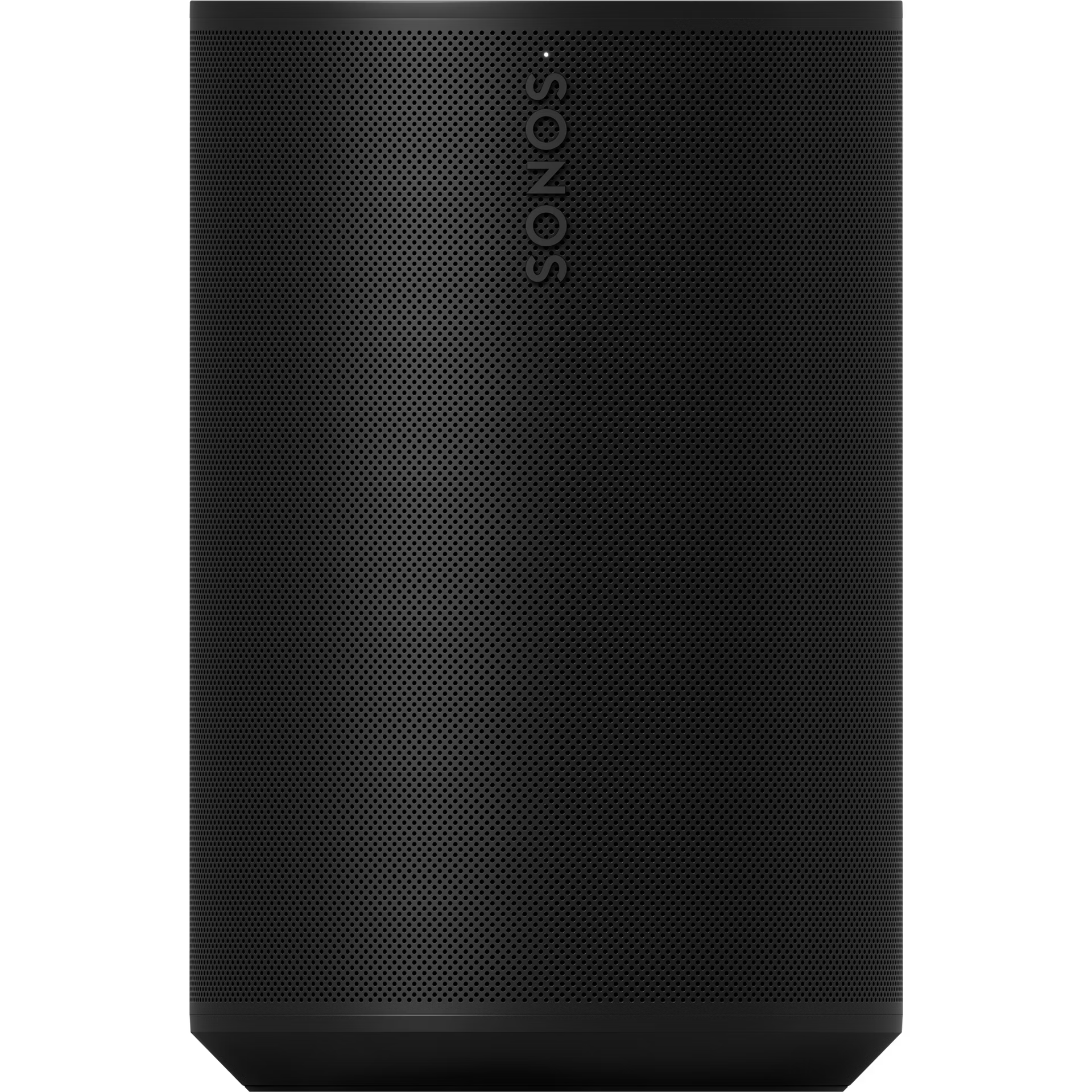 Sonos Era 100 Black HiFi smart speaker UK – front view with bold matte black curved design