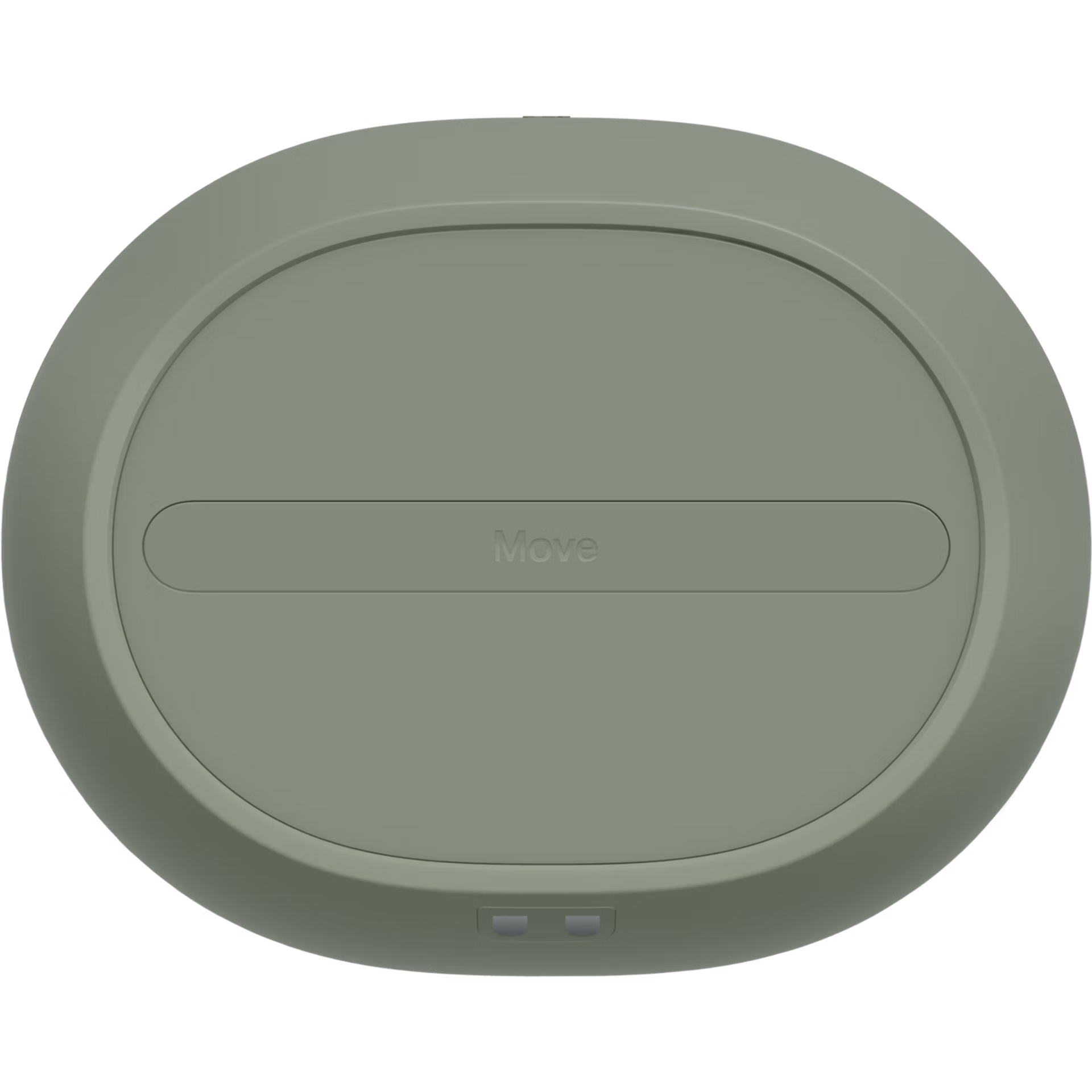 Base of Sonos Move 2 Olive portable speaker with wireless charging contacts and rubber feet