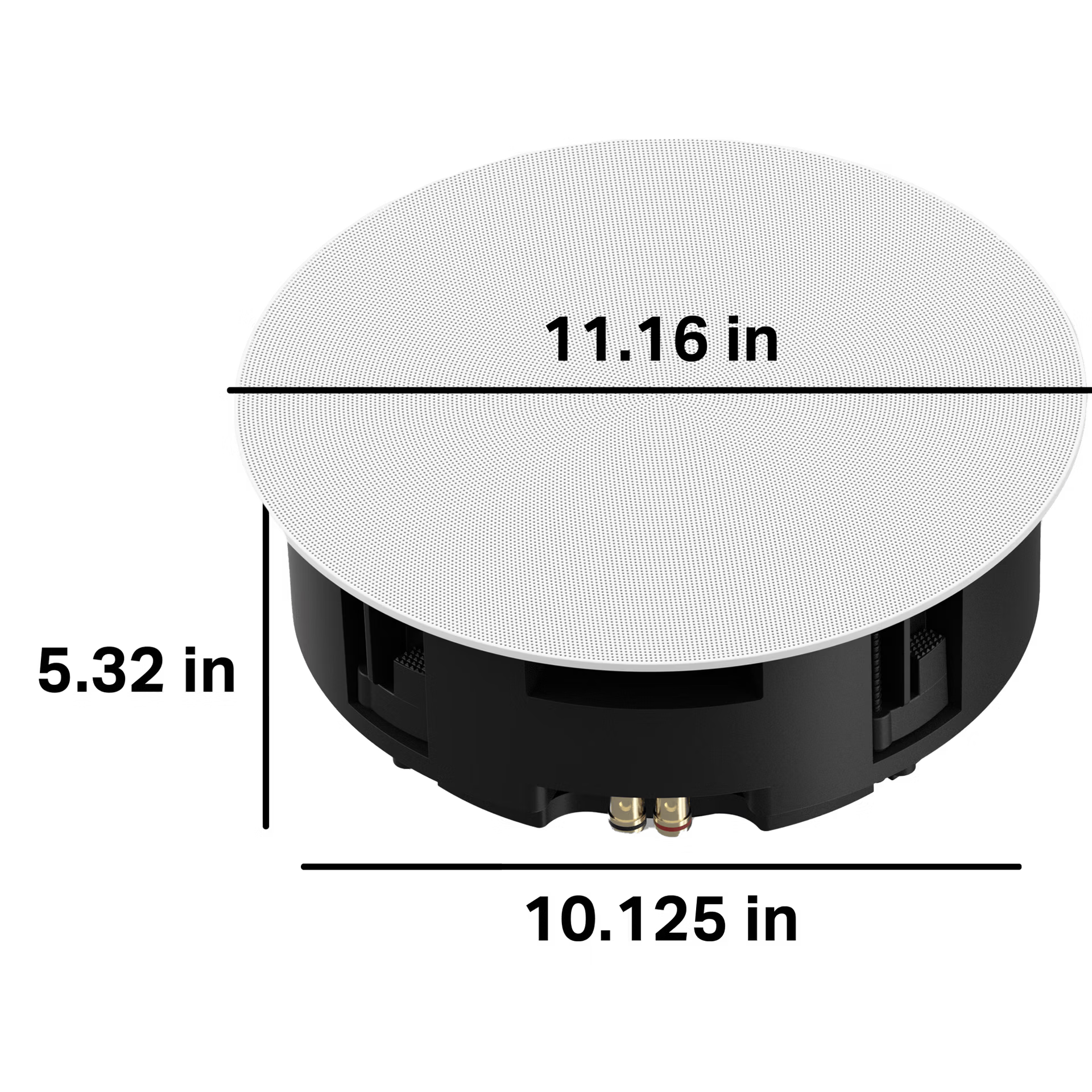 Single Sonos In-Ceiling by Sonance 8" — large custom HiFi loudspeaker with flush white grille for ceiling
