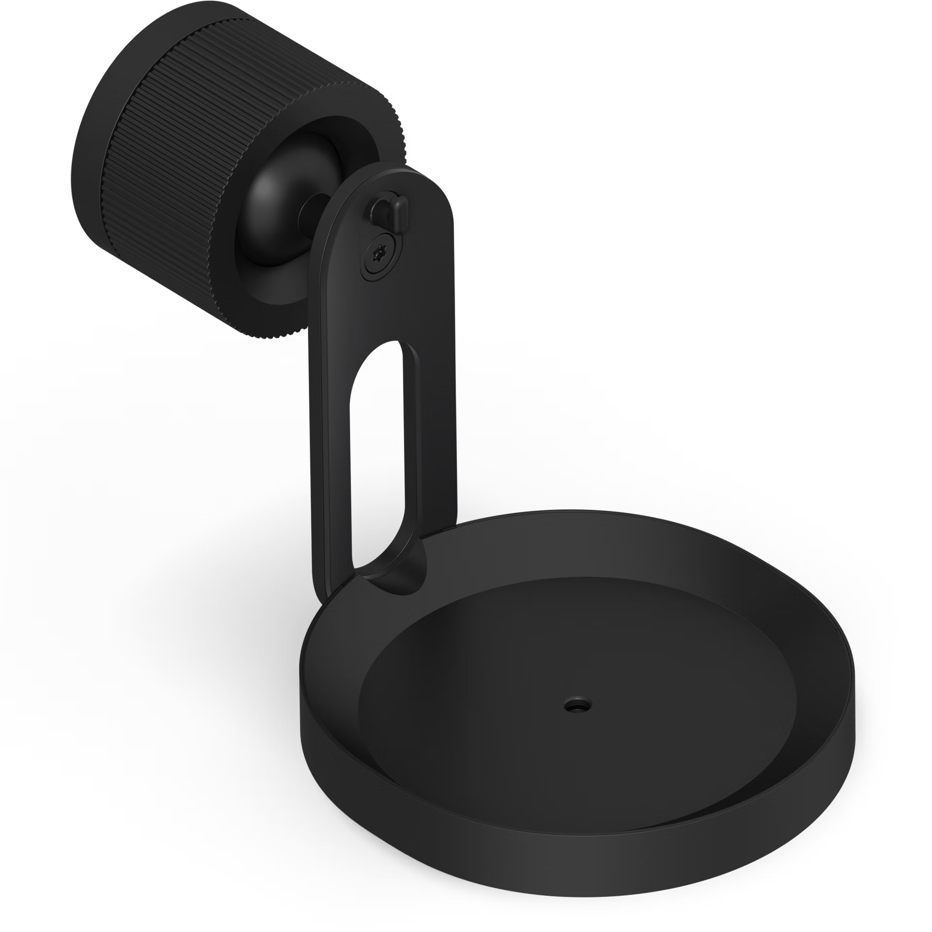 Single Sonos Era 100 Pro black surface mount — professional swivel tilt bracket for flexible speaker aim